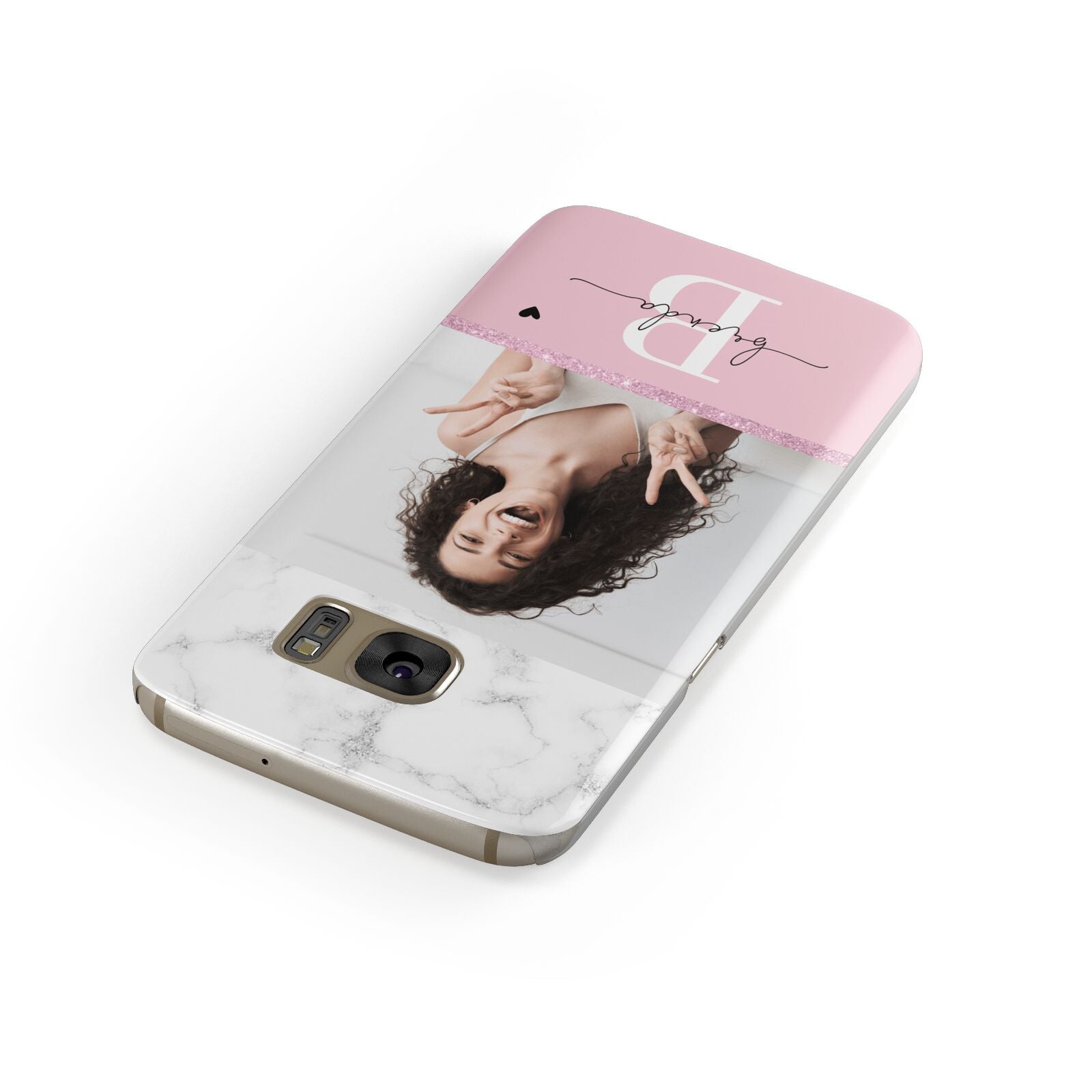 Custom Photo Marble Samsung Galaxy Case Front Close Up