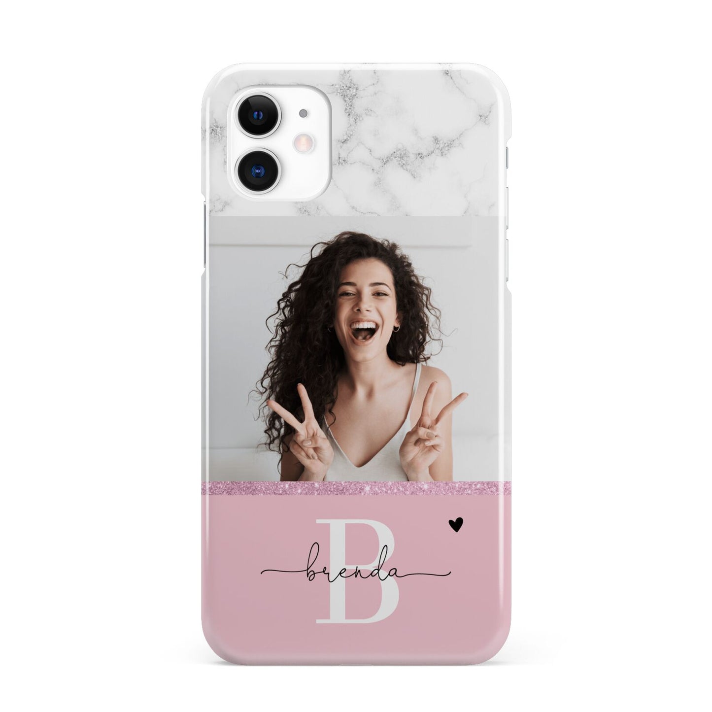 Custom Photo Marble iPhone 11 3D Snap Case