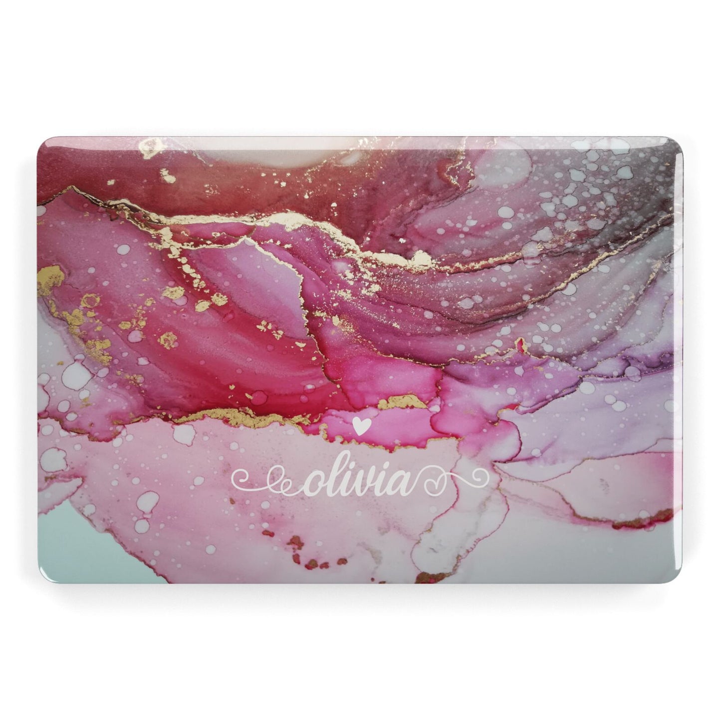 Custom Pink Marble Apple MacBook Case