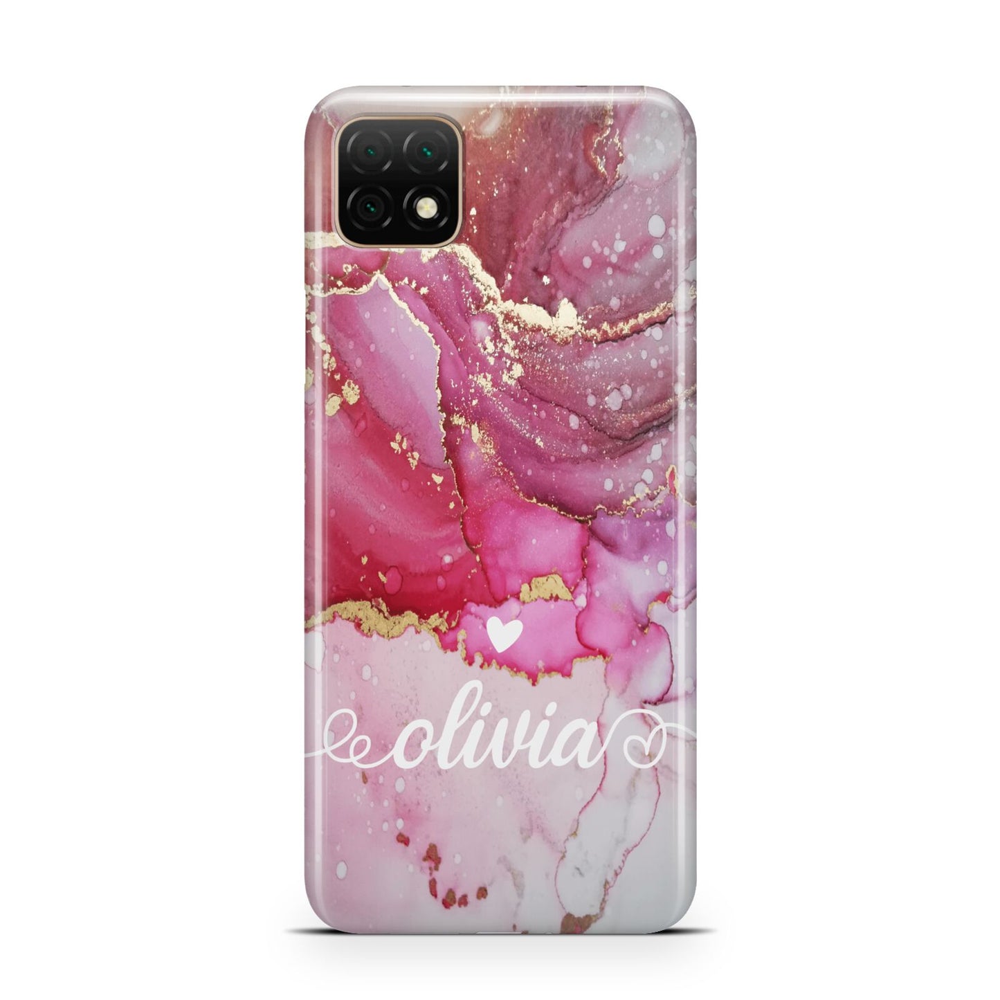 Custom Pink Marble Huawei Enjoy 20 Phone Case