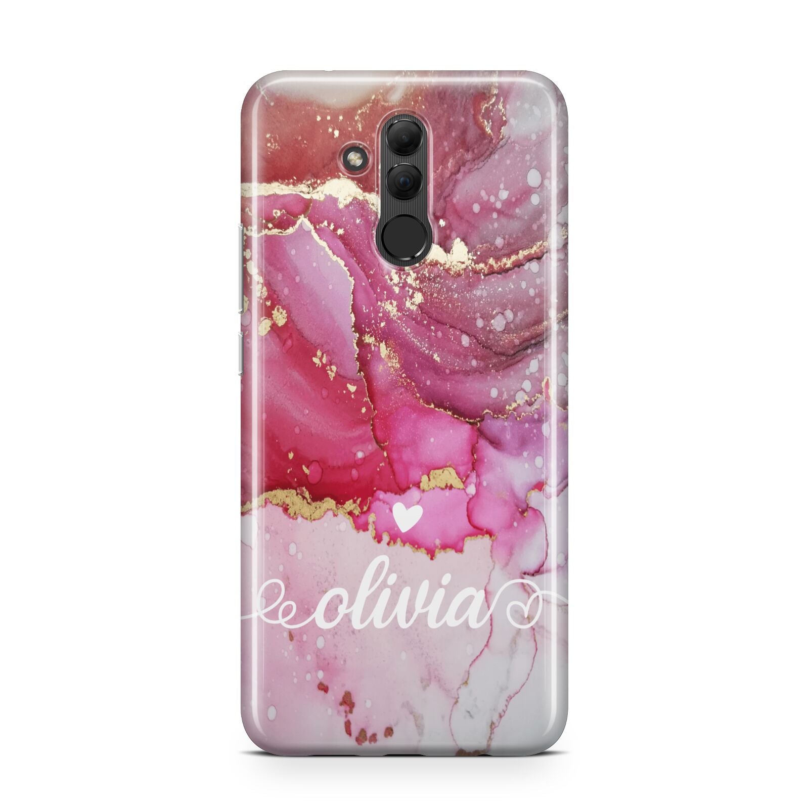 Custom Pink Marble Huawei Mate 20 Lite