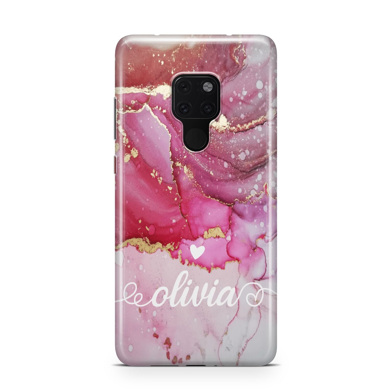 Custom Pink Marble Huawei Mate 20 Phone Case