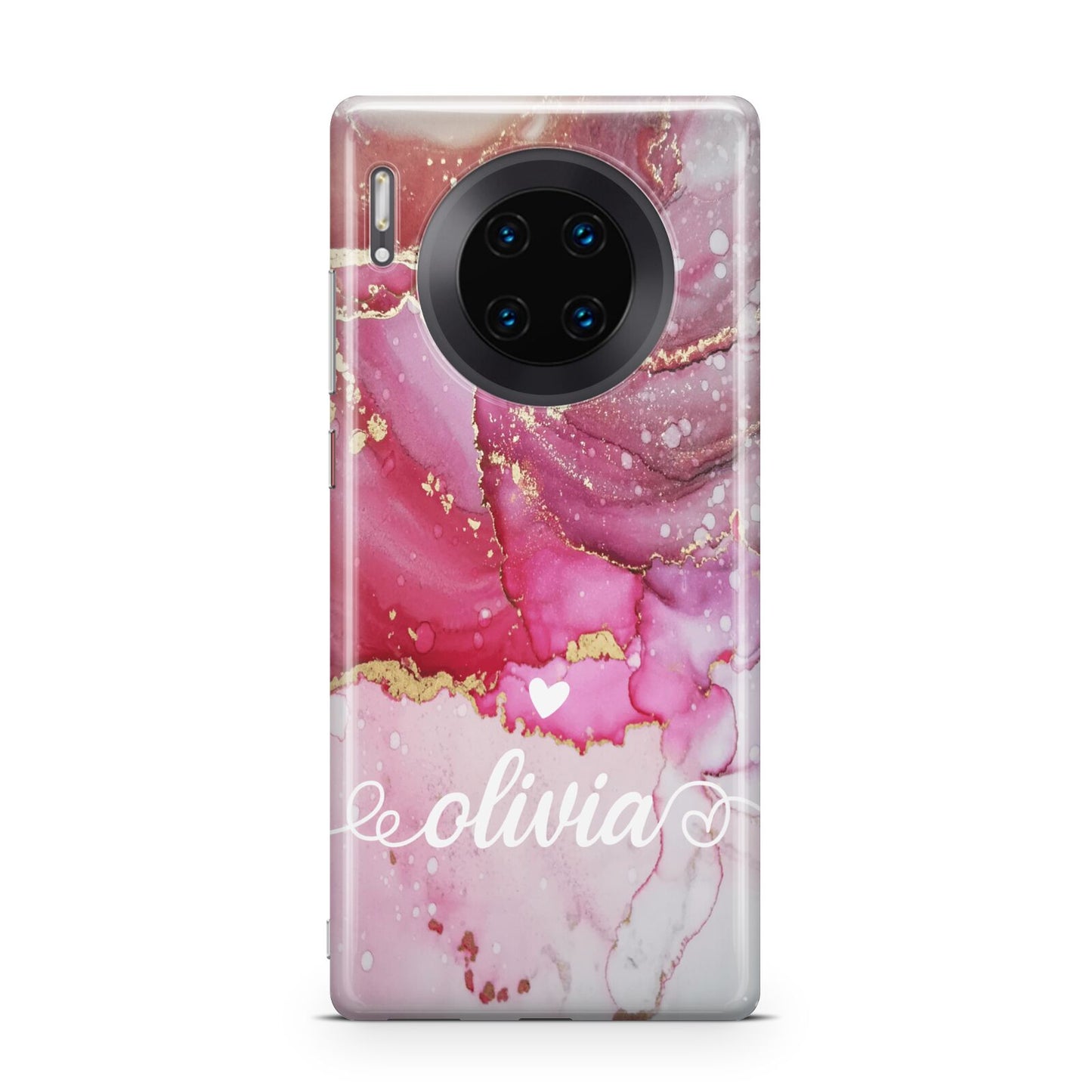 Custom Pink Marble Huawei Mate 30 Pro Phone Case