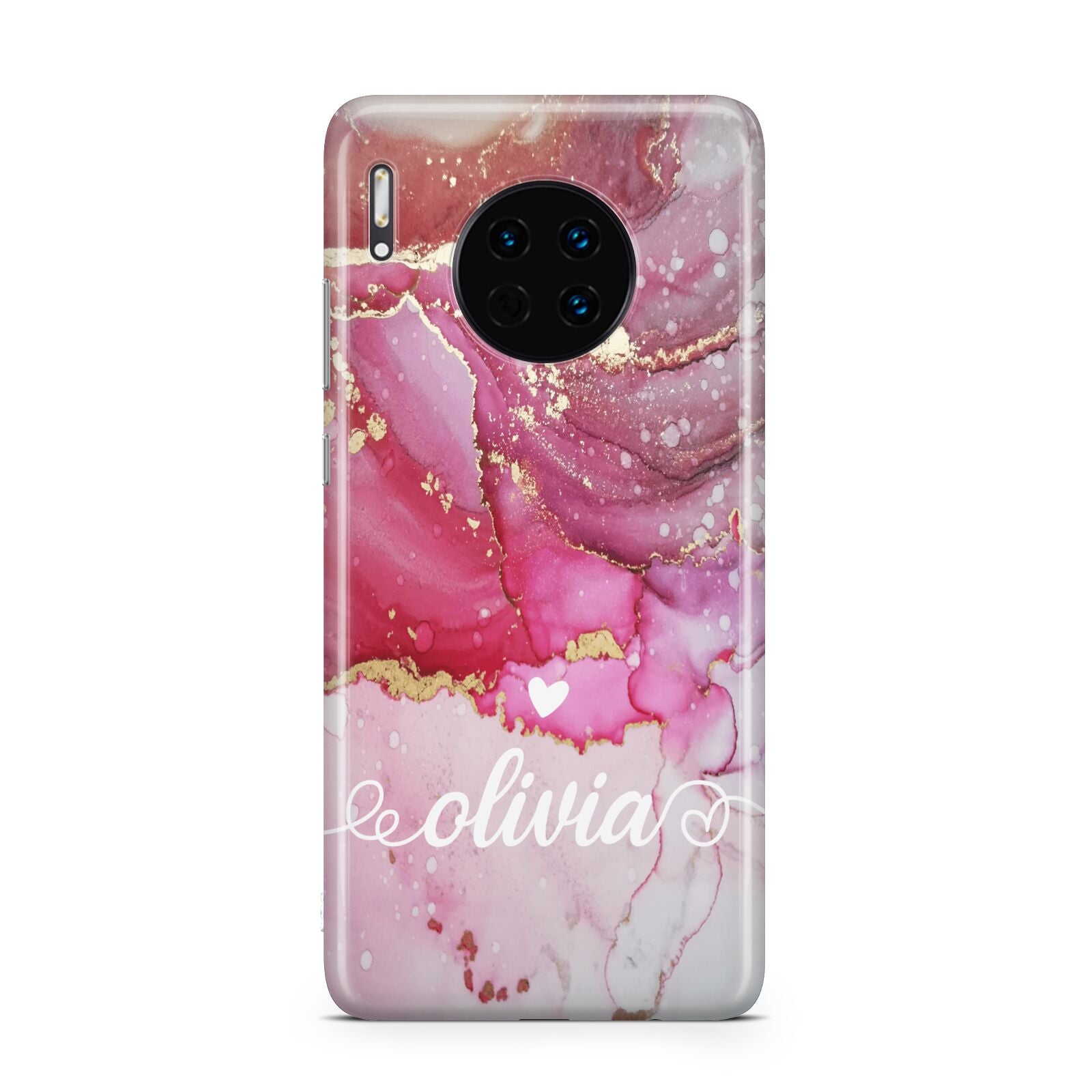 Custom Pink Marble Huawei Mate 30