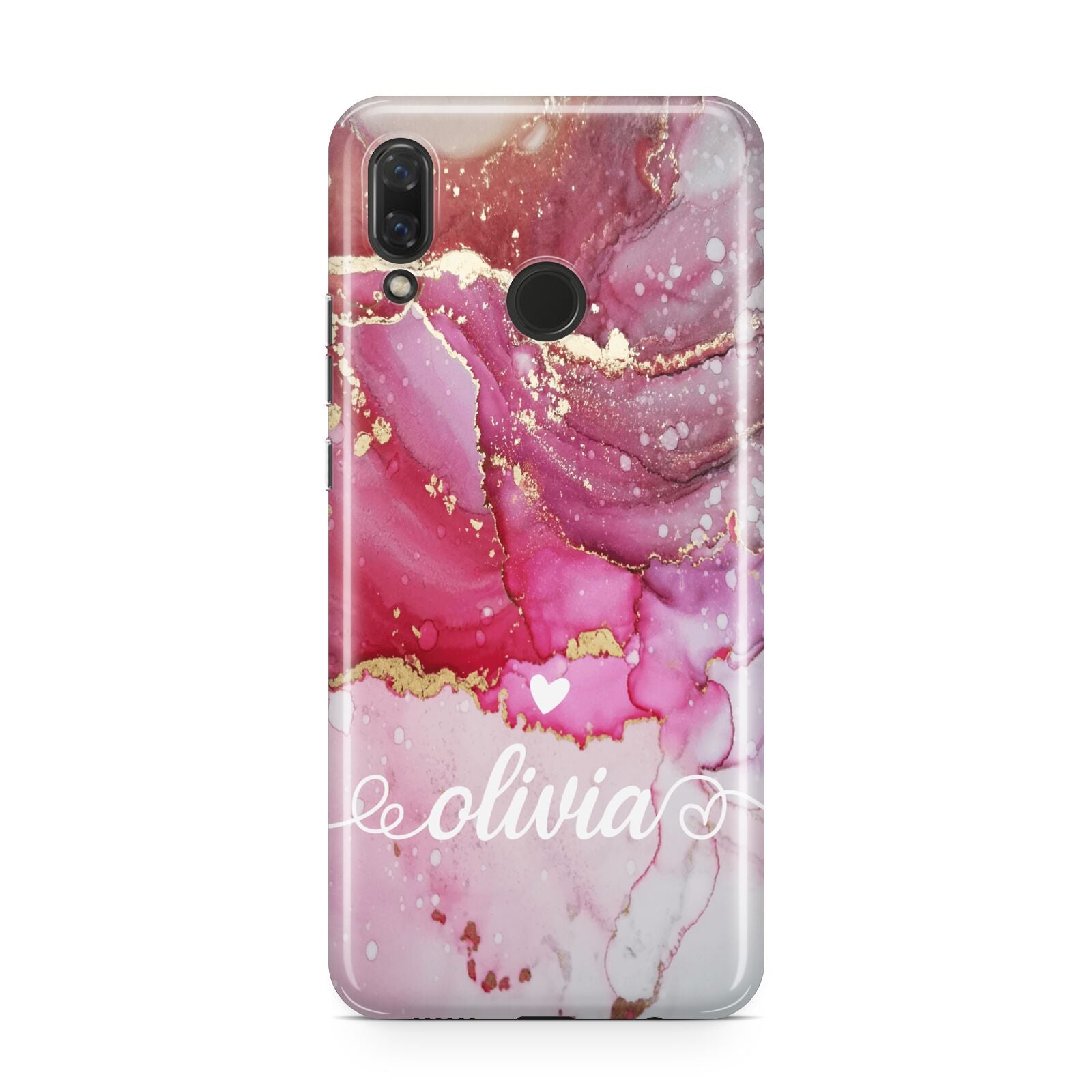 Custom Pink Marble Huawei Nova 3 Phone Case