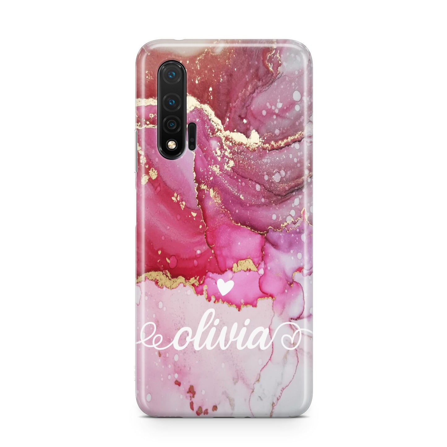 Custom Pink Marble Huawei Nova 6 Phone Case