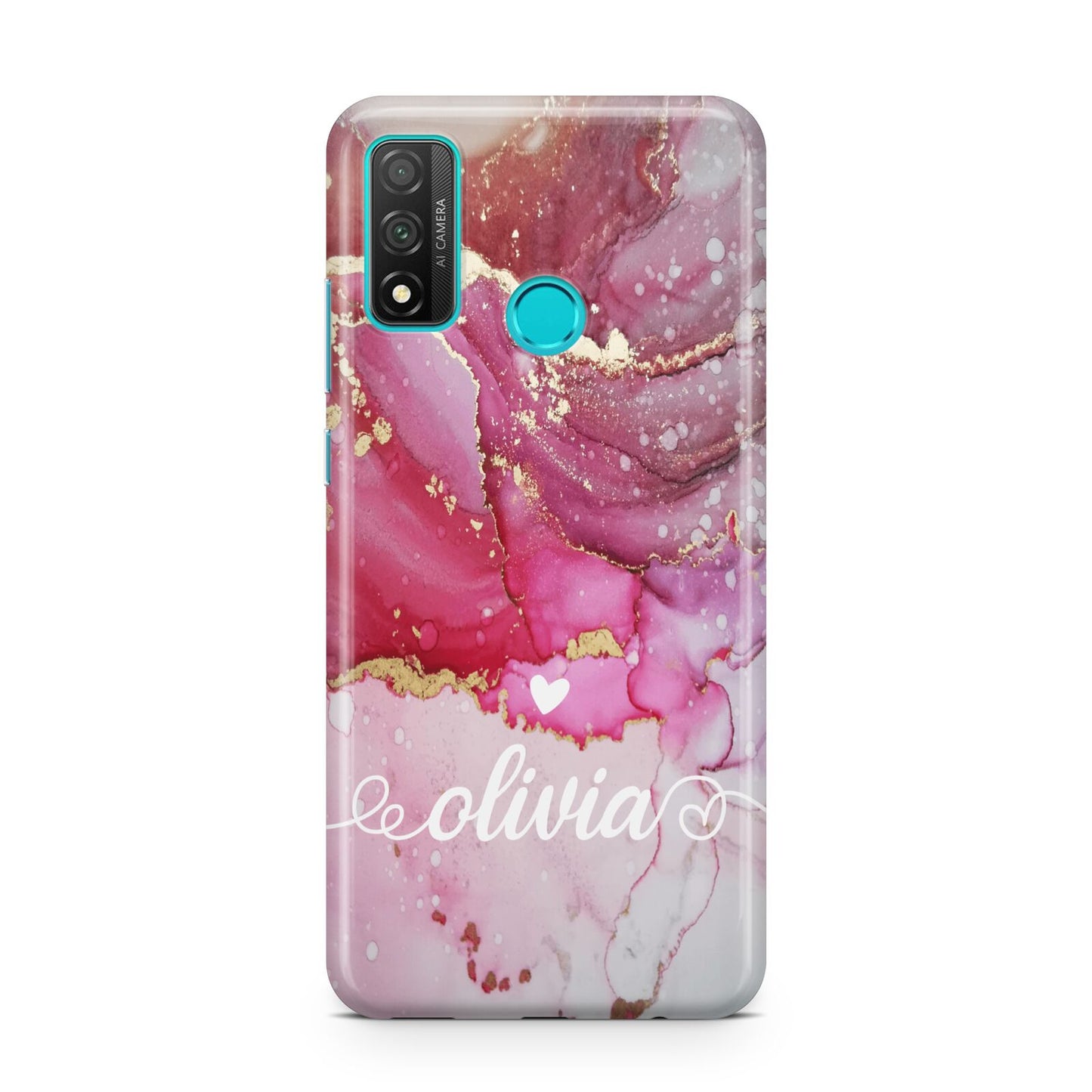 Custom Pink Marble Huawei P Smart 2020