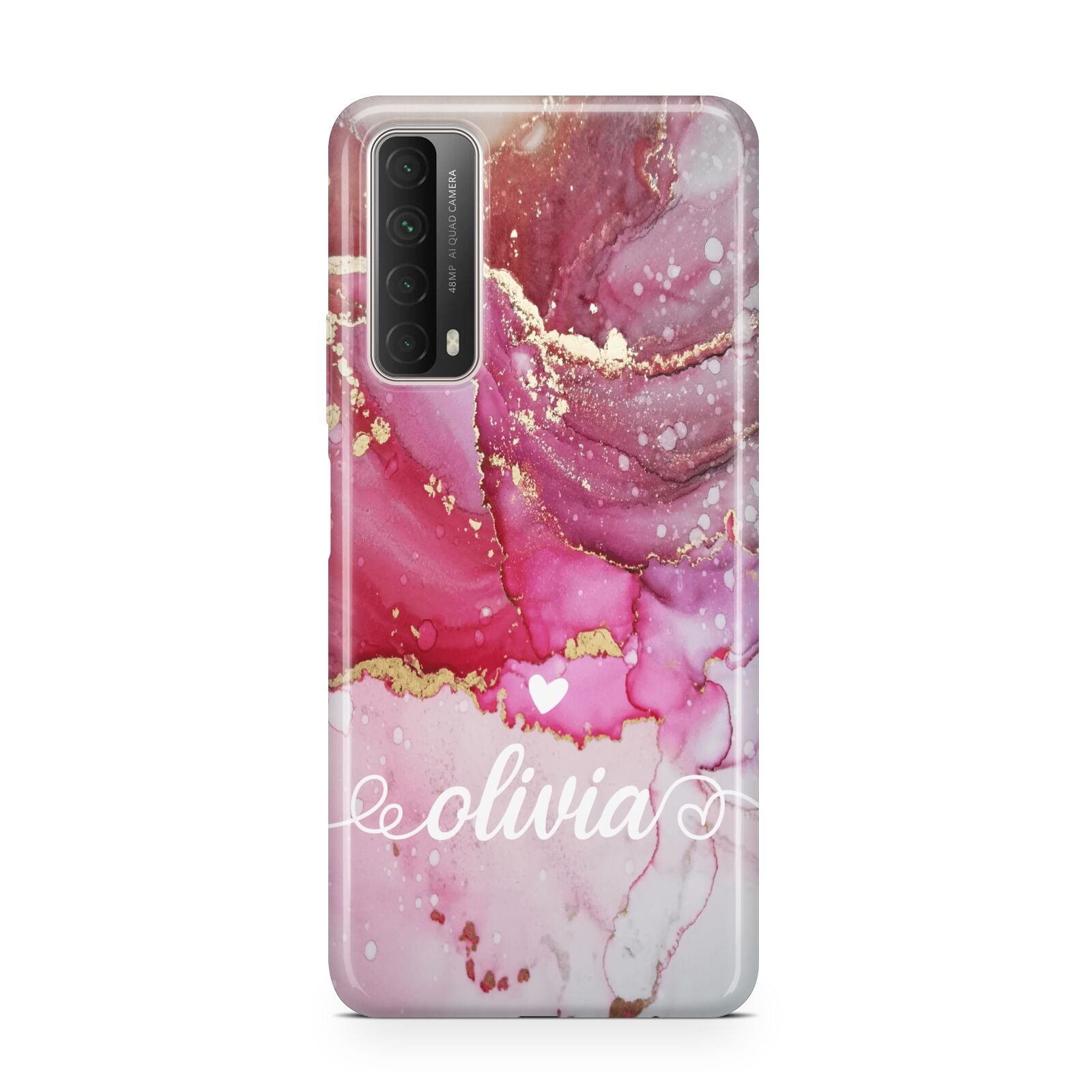 Custom Pink Marble Huawei P Smart 2021