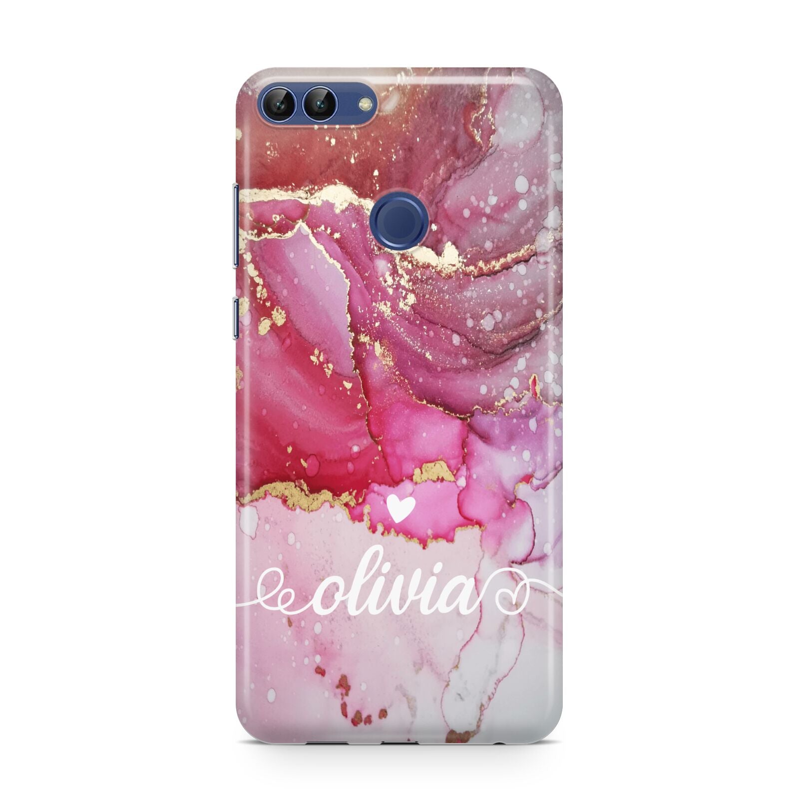 Custom Pink Marble Huawei P Smart Case