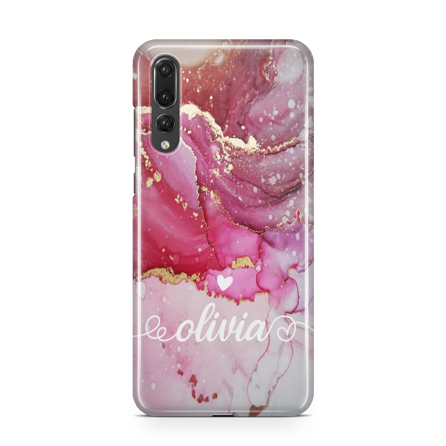 Custom Pink Marble Huawei P20 Pro Phone Case