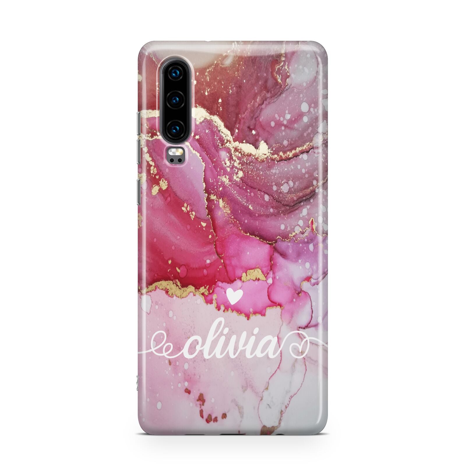 Custom Pink Marble Huawei P30 Phone Case