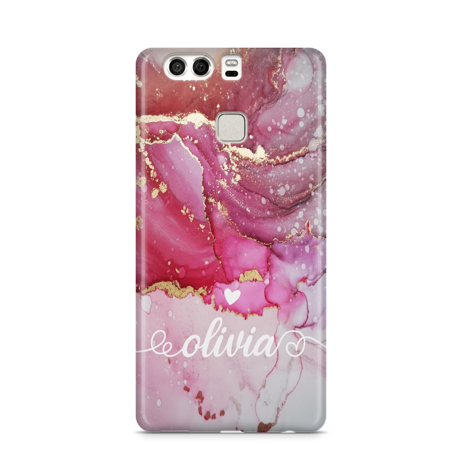 Custom Pink Marble Huawei P9 Case