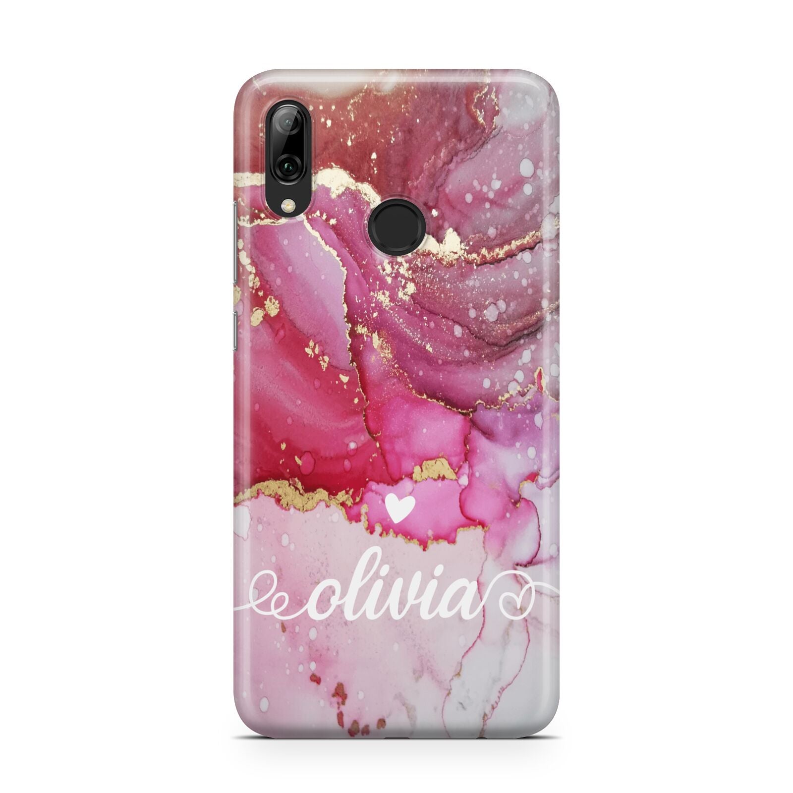 Custom Pink Marble Huawei Y7 2019