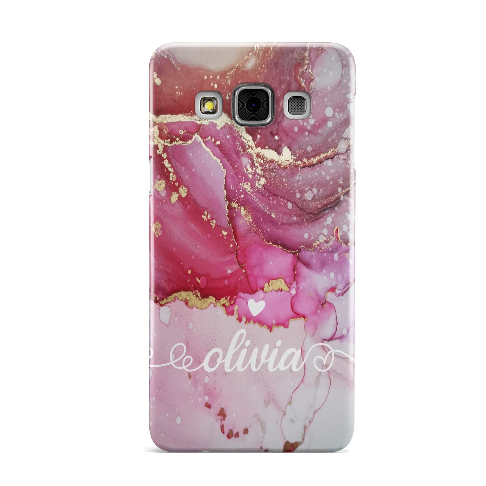 Custom Pink Marble Samsung Galaxy A3 Case