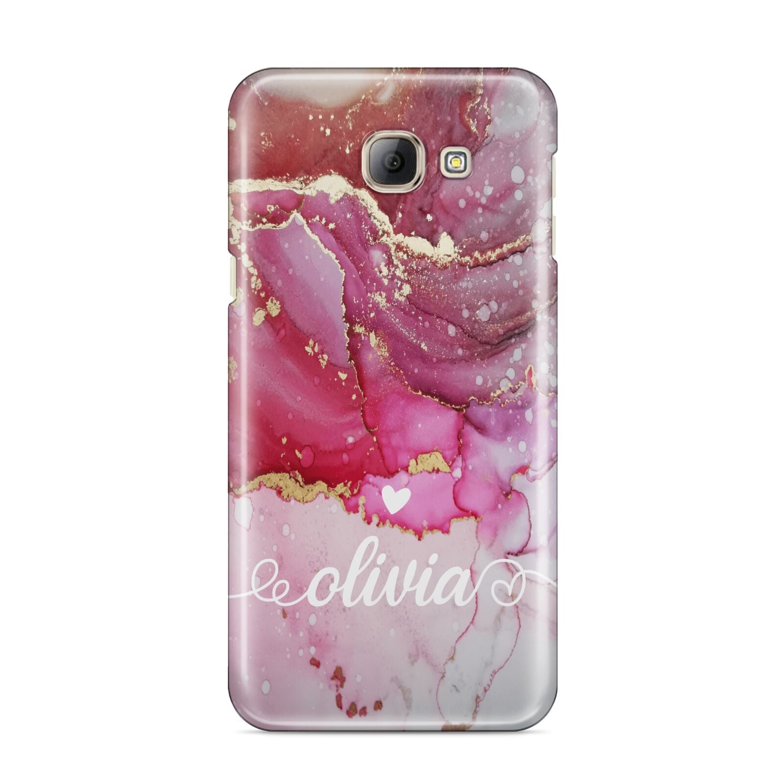 Custom Pink Marble Samsung Galaxy A8 2016 Case