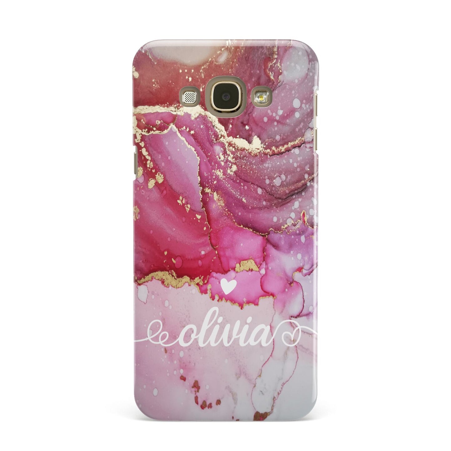 Custom Pink Marble Samsung Galaxy A8 Case