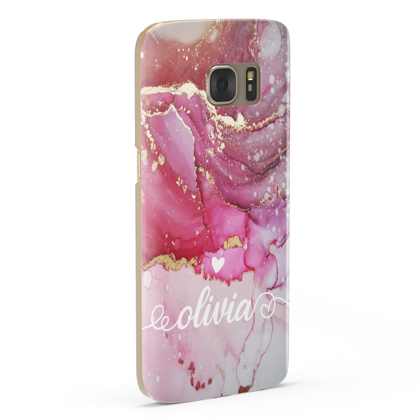 Custom Pink Marble Samsung Galaxy Case Fourty Five Degrees