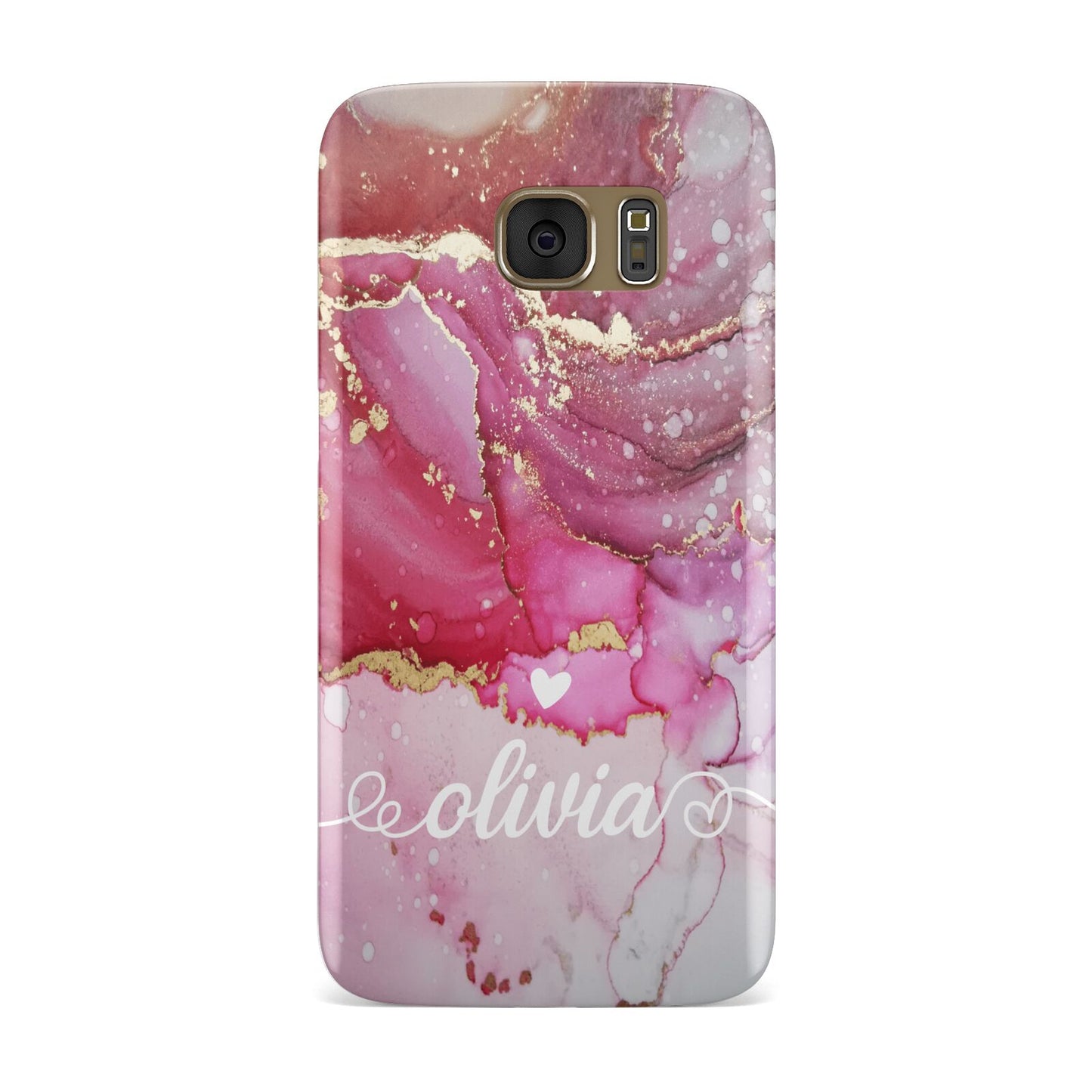 Custom Pink Marble Samsung Galaxy Case