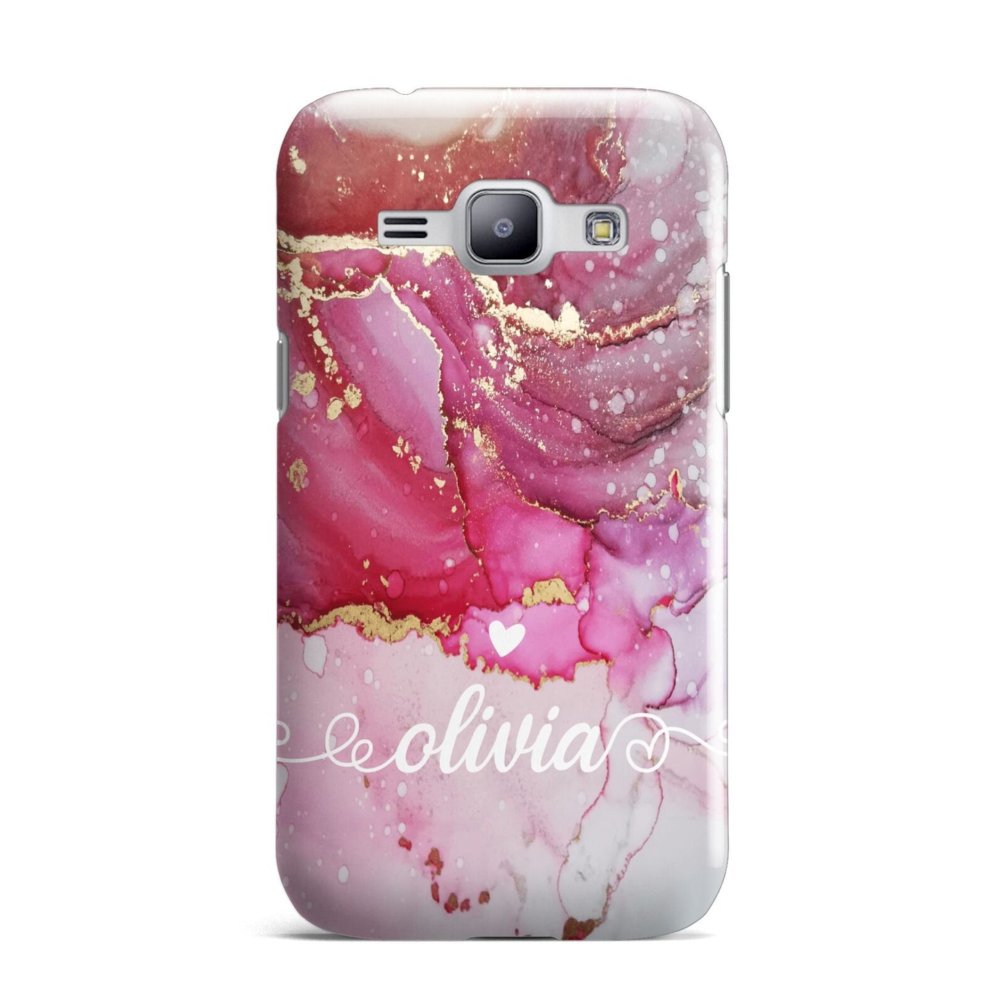 Custom Pink Marble Samsung Galaxy J1 2015 Case