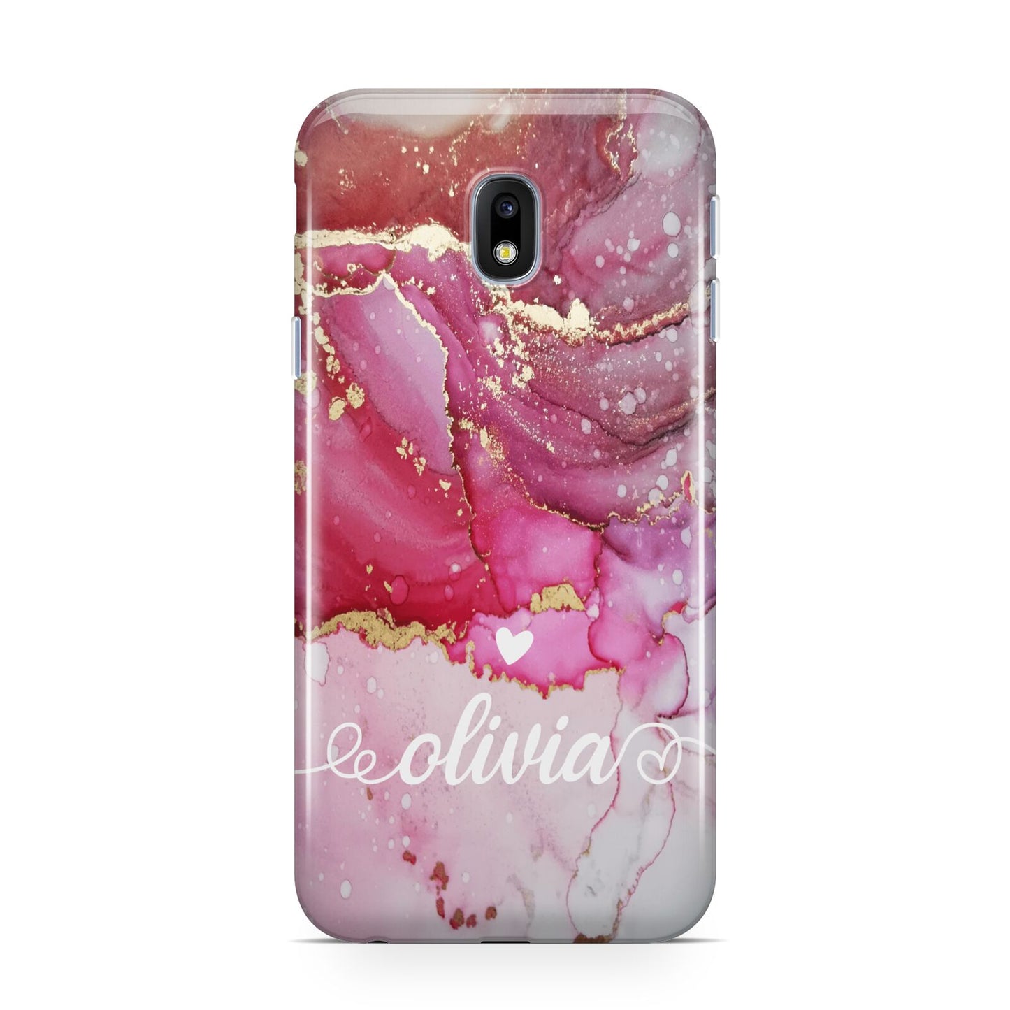 Custom Pink Marble Samsung Galaxy J3 2017 Case