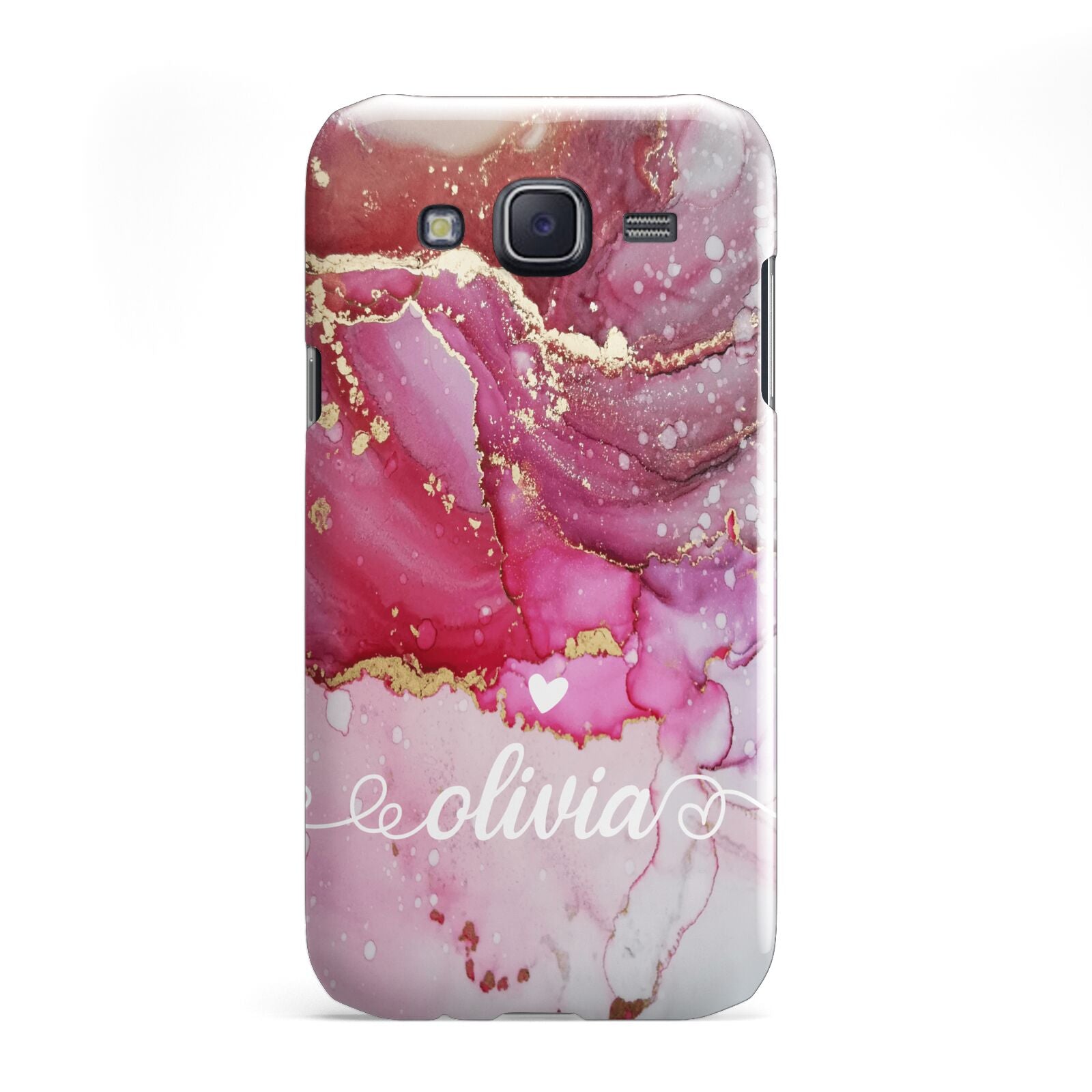 Custom Pink Marble Samsung Galaxy J5 Case