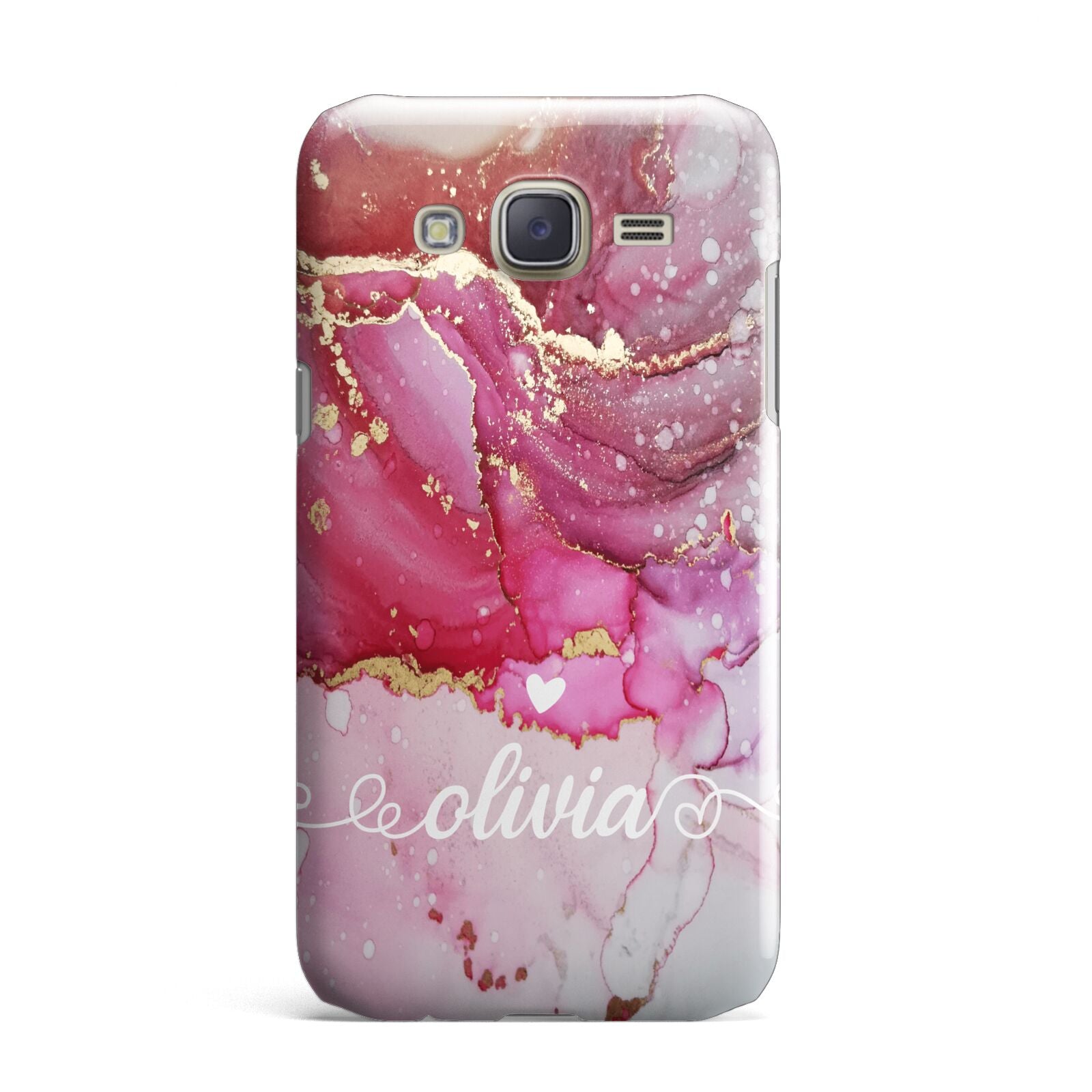 Custom Pink Marble Samsung Galaxy J7 Case