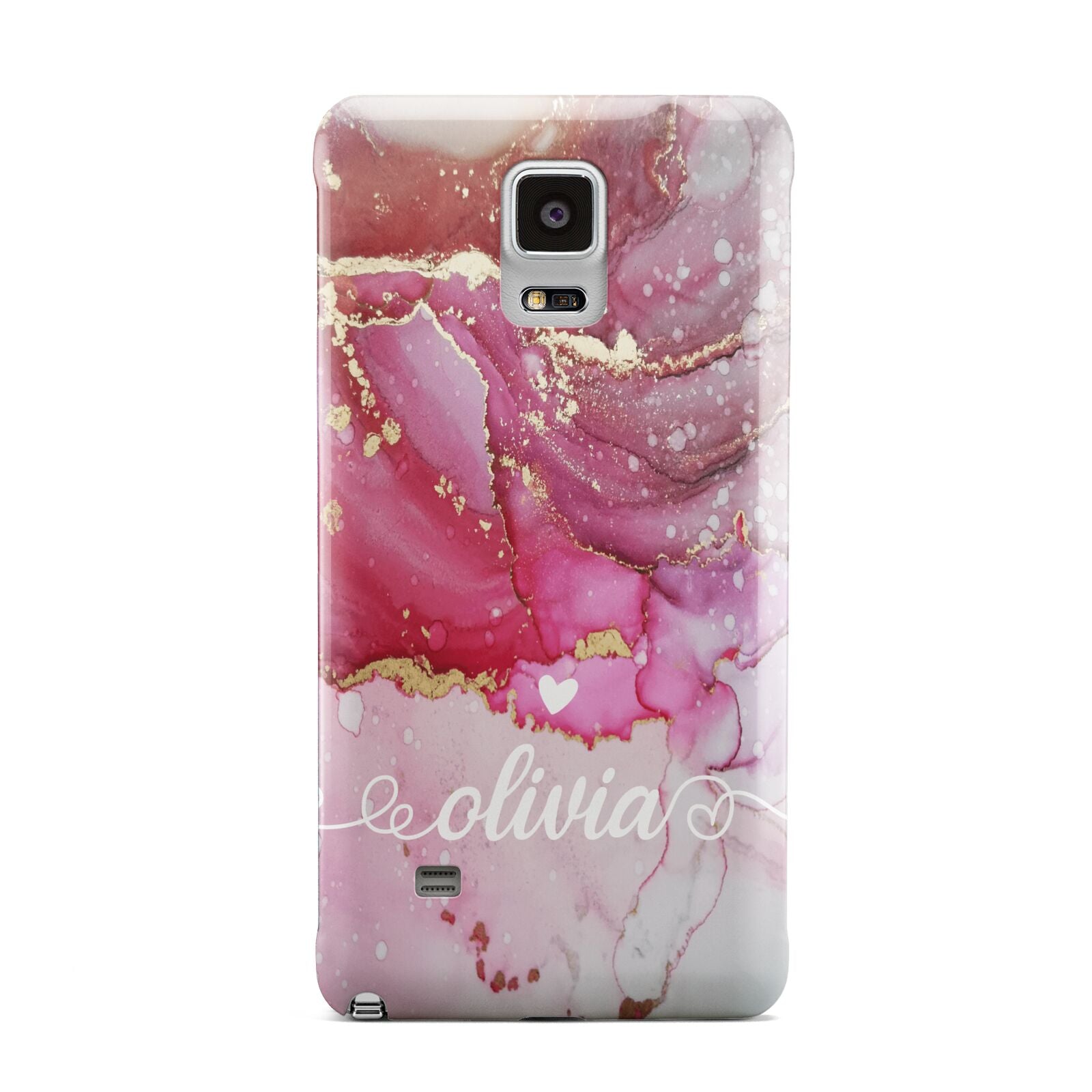 Custom Pink Marble Samsung Galaxy Note 4 Case