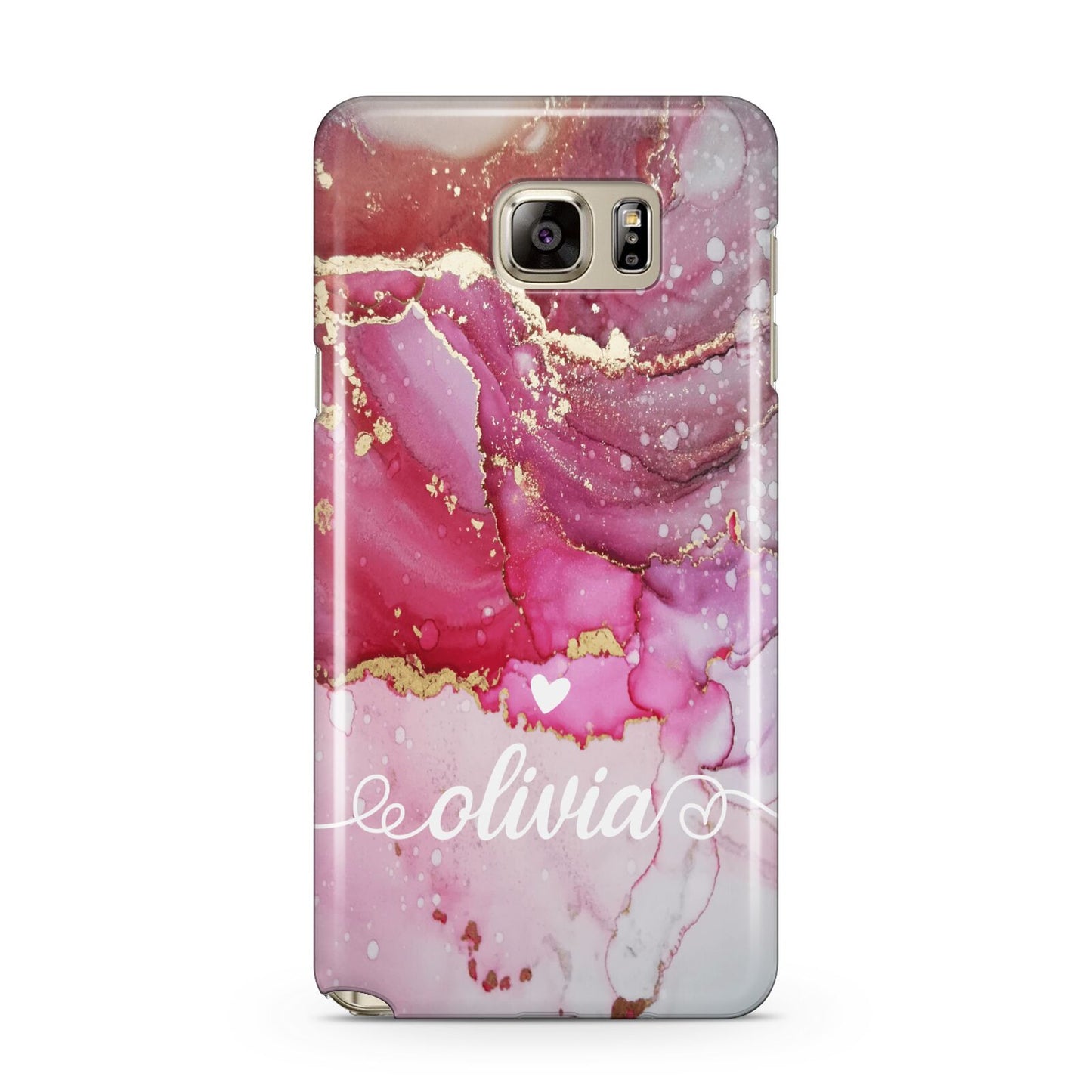 Custom Pink Marble Samsung Galaxy Note 5 Case