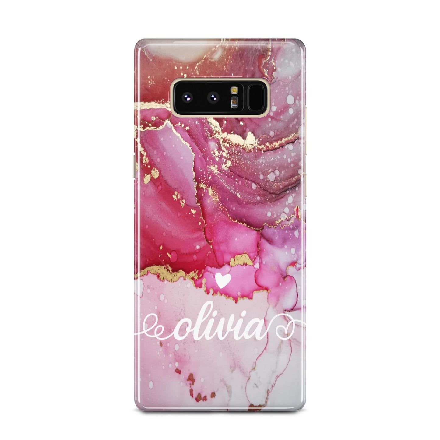 Custom Pink Marble Samsung Galaxy Note 8 Case