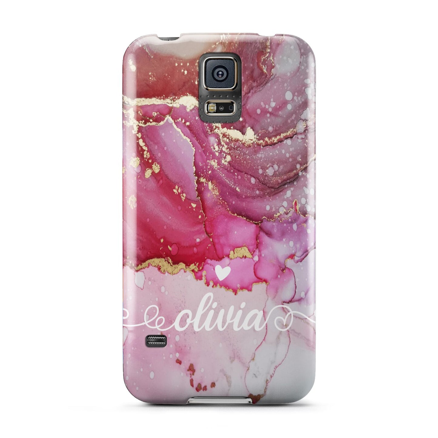 Custom Pink Marble Samsung Galaxy S5 Case