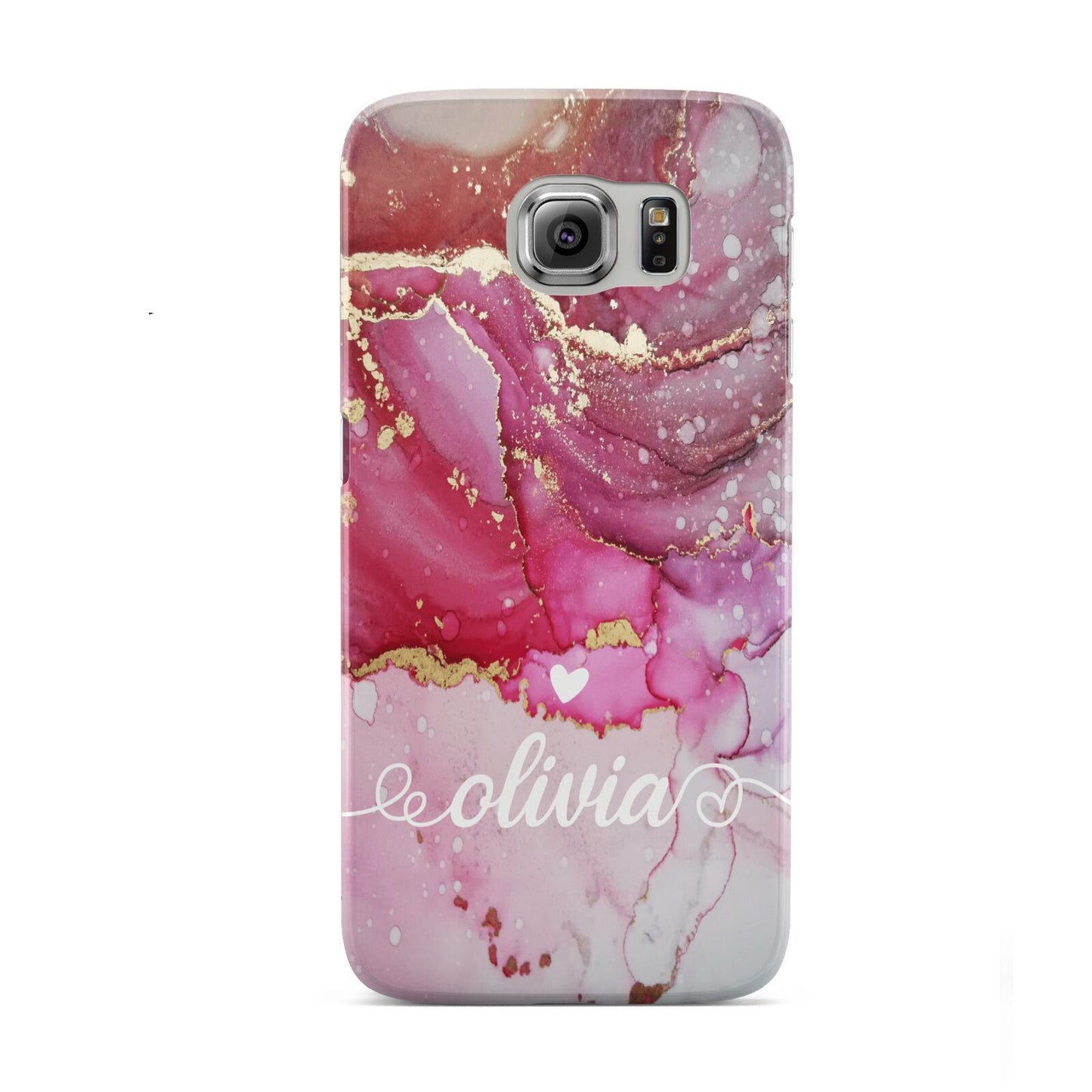 Custom Pink Marble Samsung Galaxy S6 Case