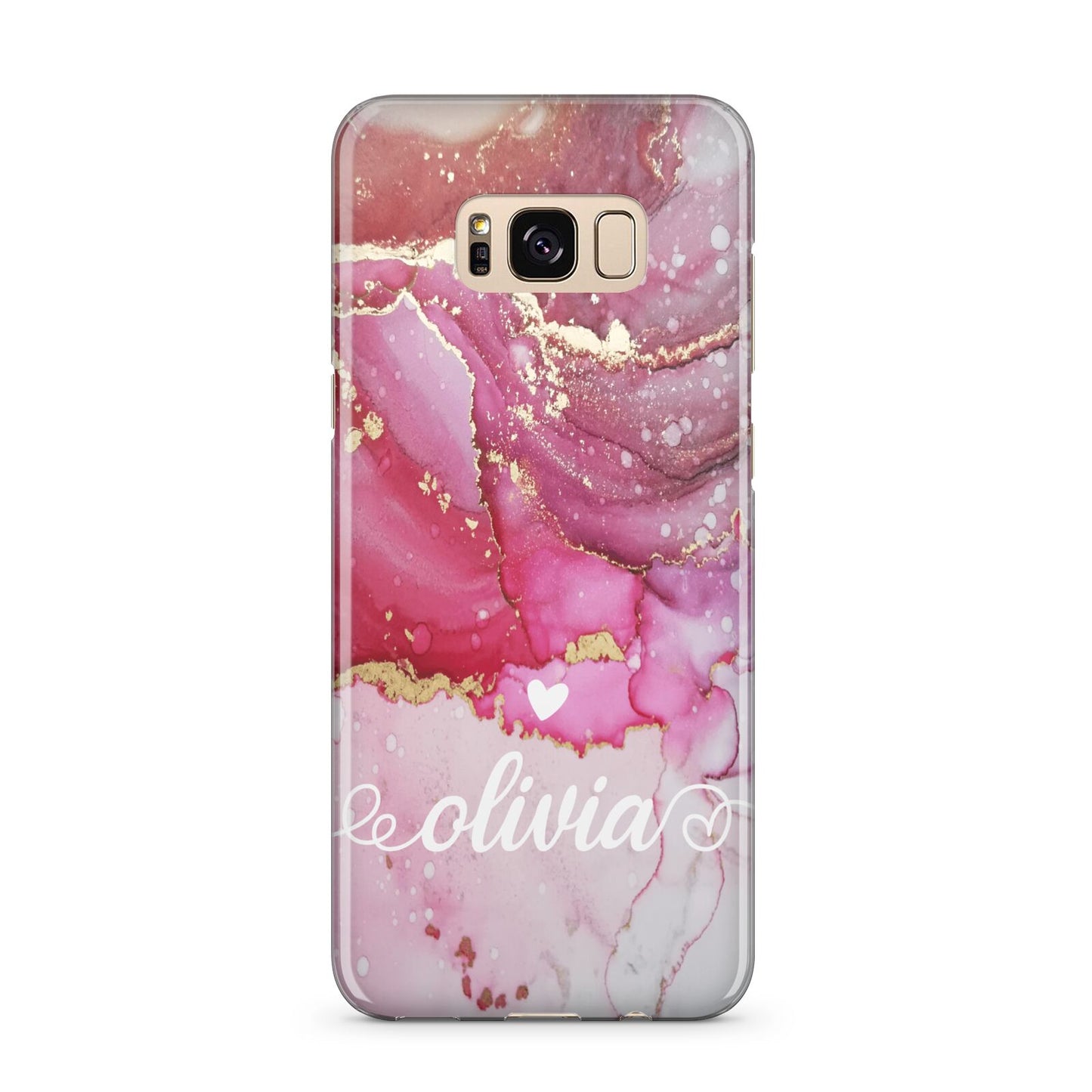 Custom Pink Marble Samsung Galaxy S8 Plus Case