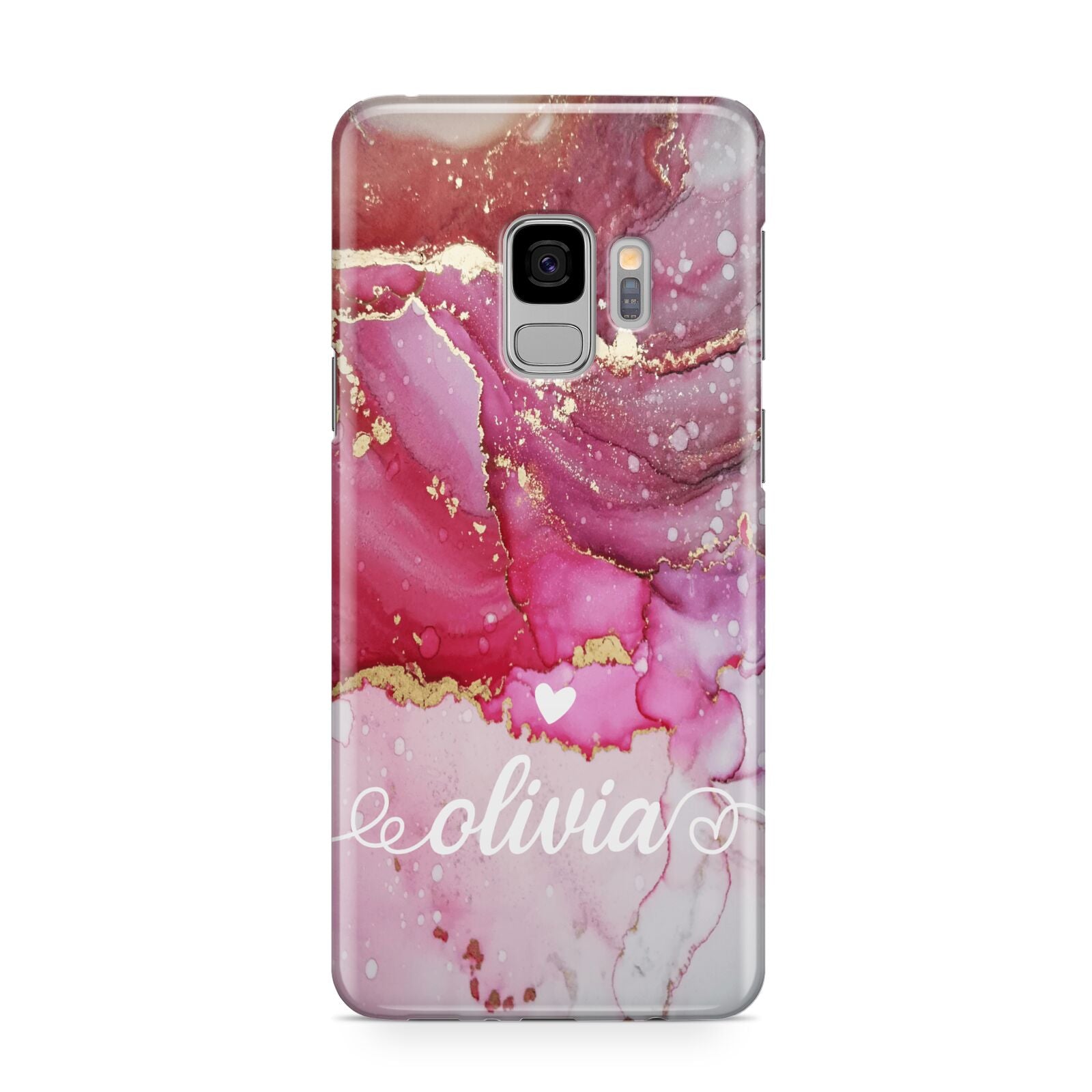 Custom Pink Marble Samsung Galaxy S9 Case