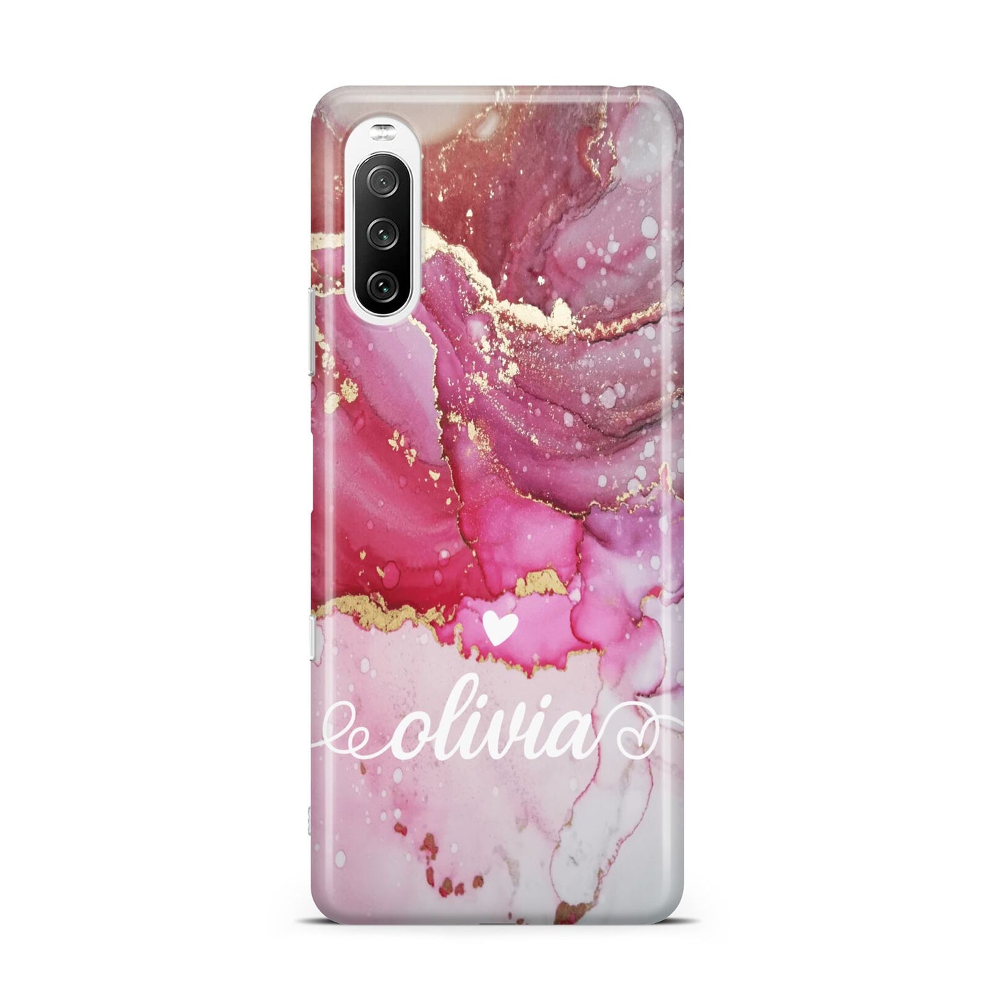 Custom Pink Marble Sony Xperia 10 III Case