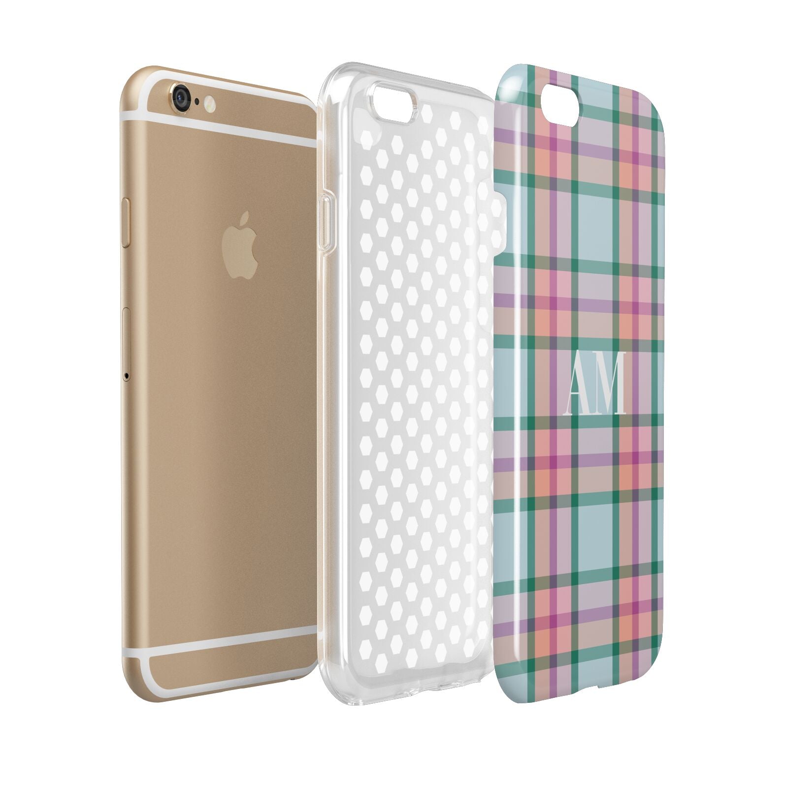 Custom Plaid Apple iPhone 6 3D Tough Case Expanded view