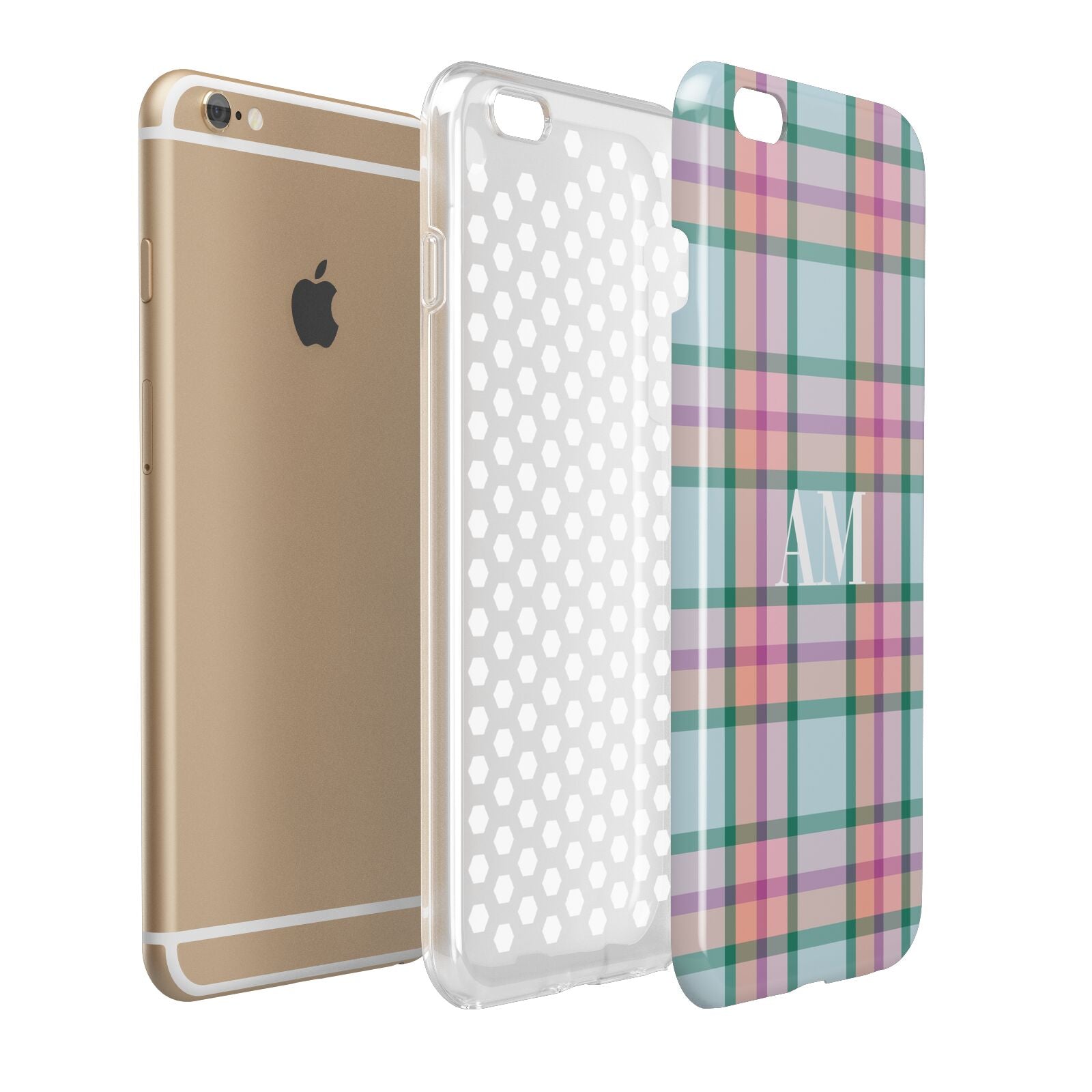 Custom Plaid Apple iPhone 6 Plus 3D Tough Case Expand Detail Image