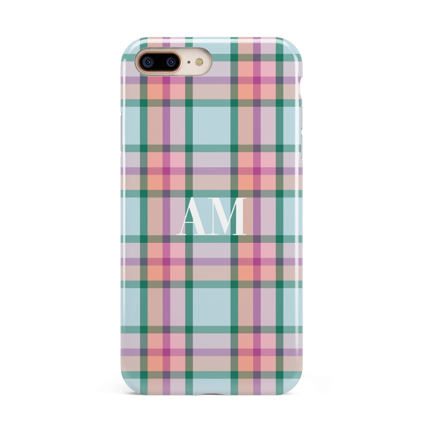 Custom Plaid Apple iPhone 7 8 Plus 3D Tough Case