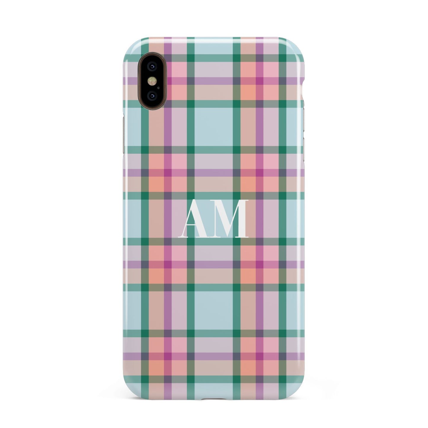 Custom Plaid Apple iPhone Xs Max 3D Tough Case