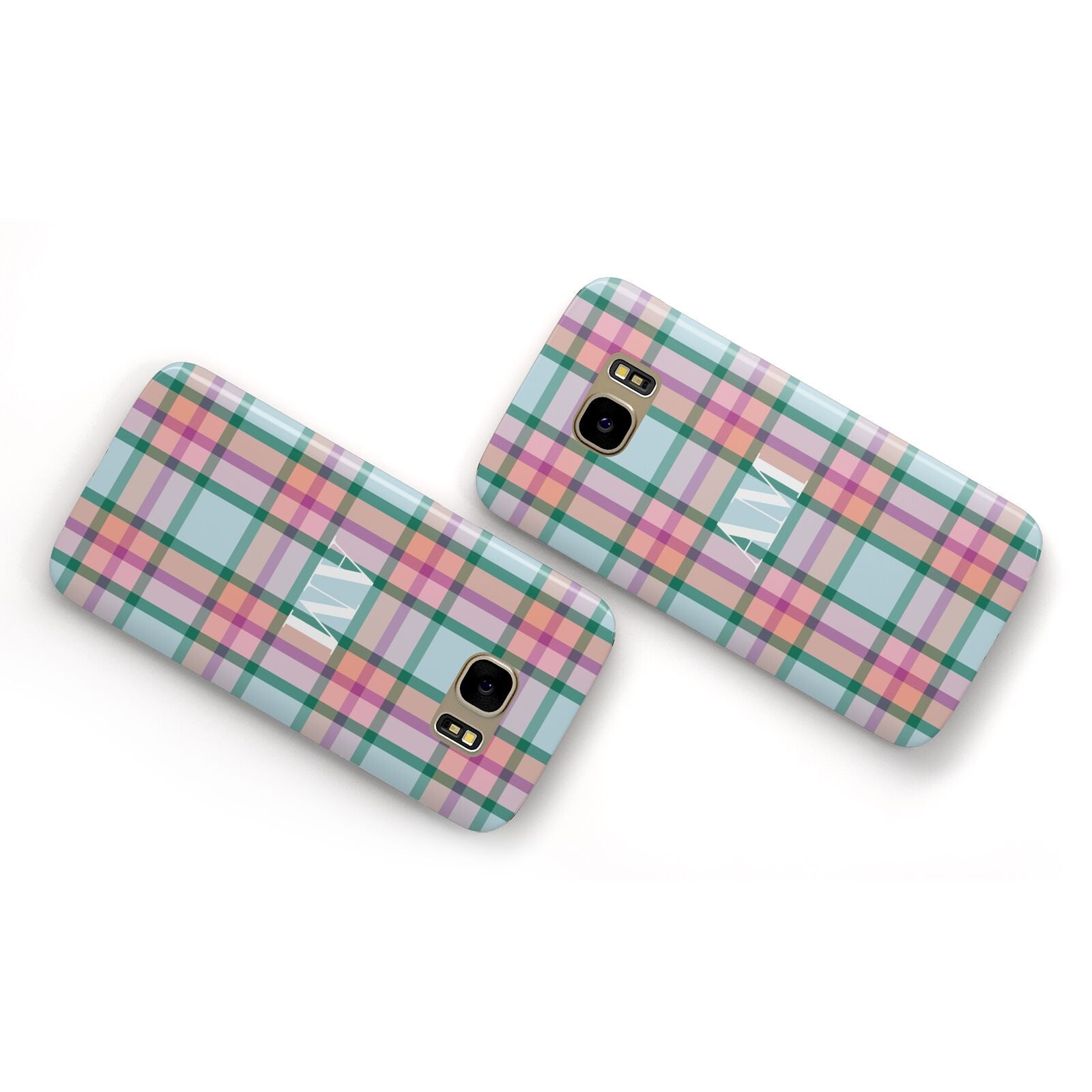 Custom Plaid Samsung Galaxy Case Flat Overview