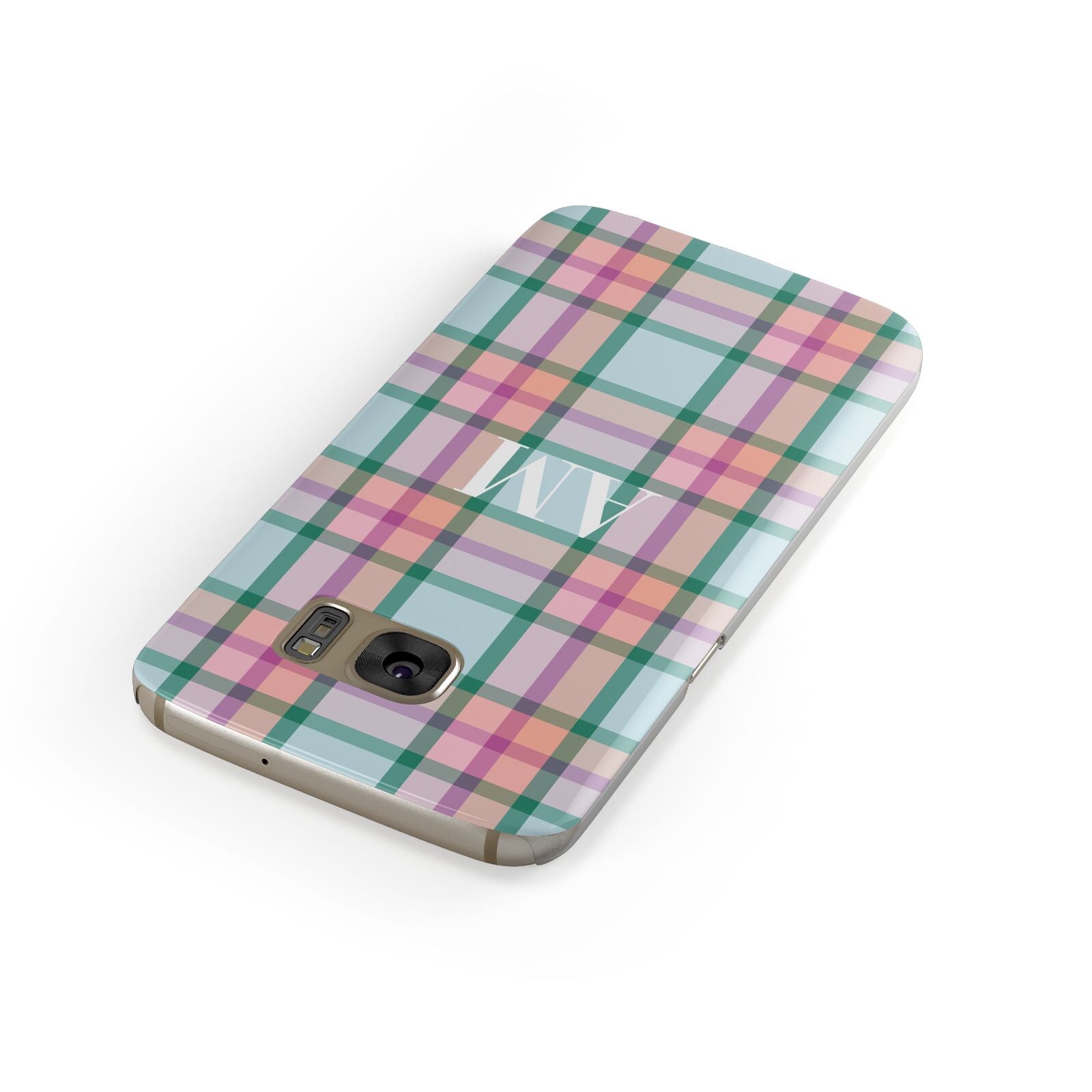 Custom Plaid Samsung Galaxy Case Front Close Up