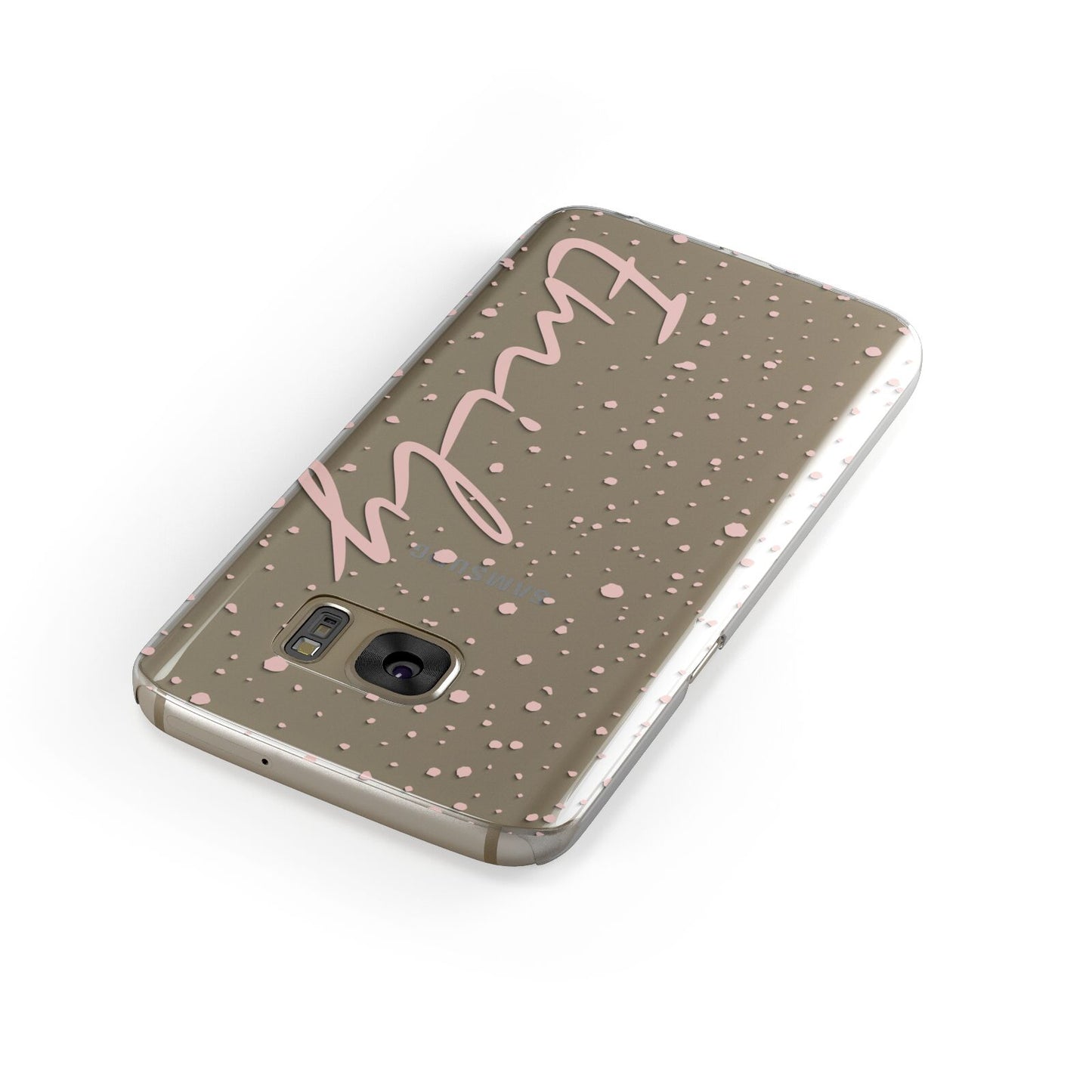 Custom Polka Dot Samsung Galaxy Case Front Close Up