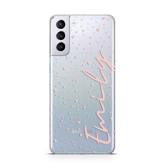Custom Polka Dot Samsung S21 Plus Phone Case