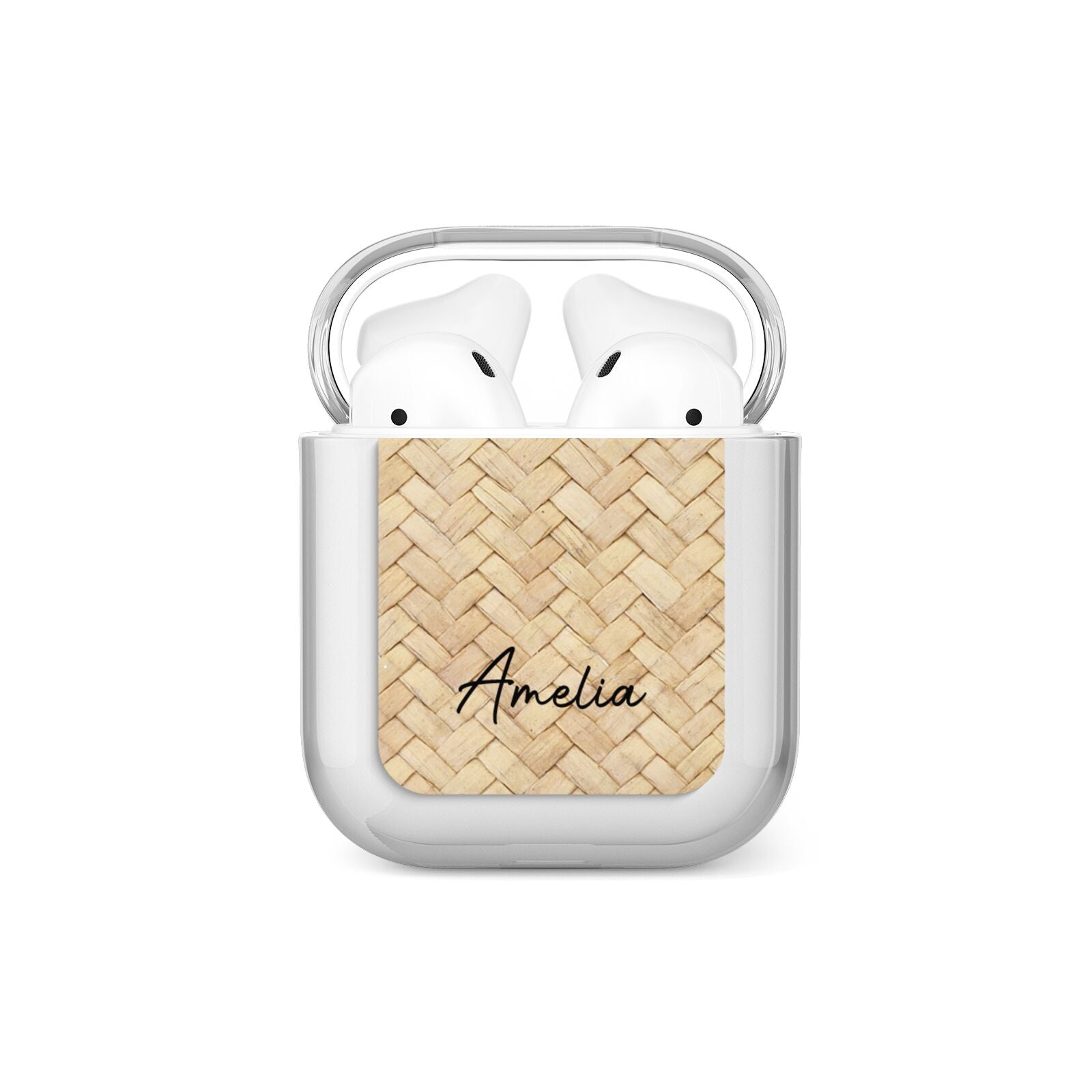 Custom Rattan Pattern AirPods Case