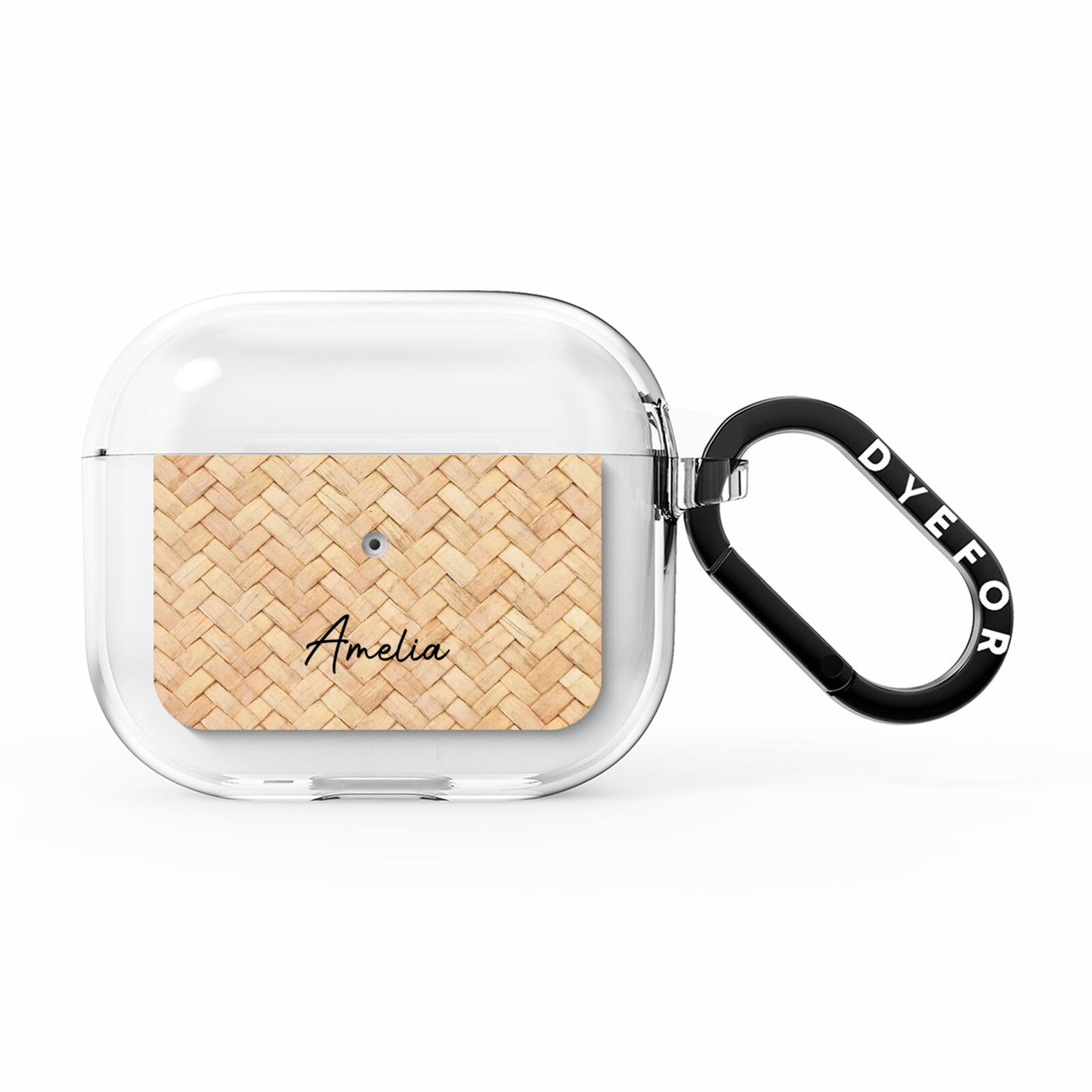 Custom Rattan Pattern AirPods Clear Case 3rd Gen