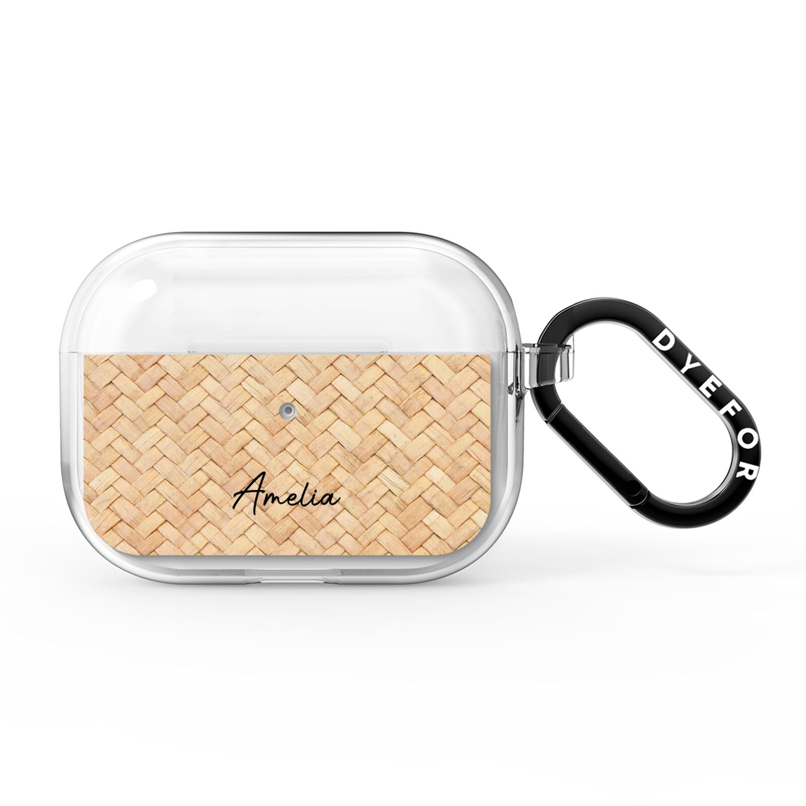 Custom Rattan Pattern AirPods Pro Clear Case