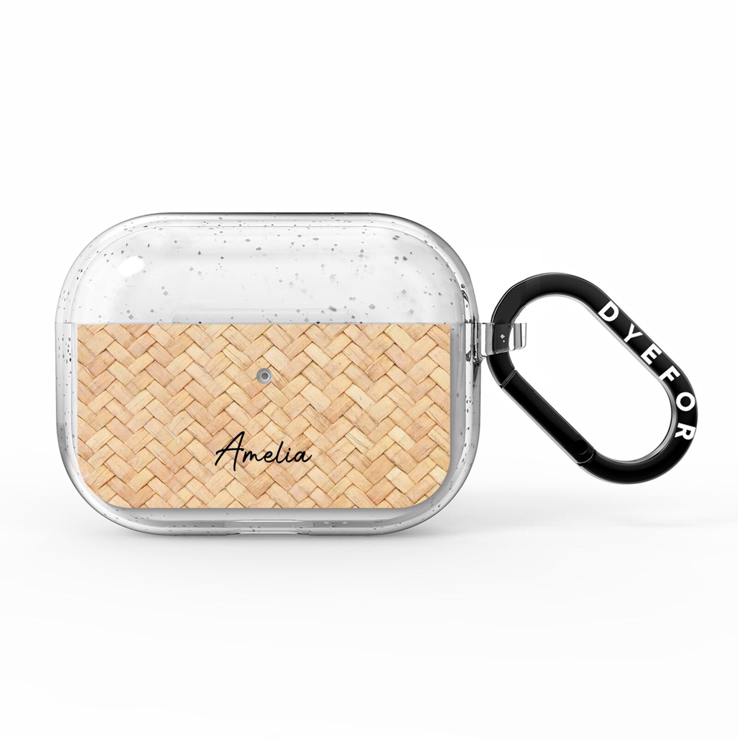 Custom Rattan Pattern AirPods Pro Glitter Case