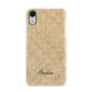 Custom Rattan Pattern Apple iPhone XR White 3D Snap Case