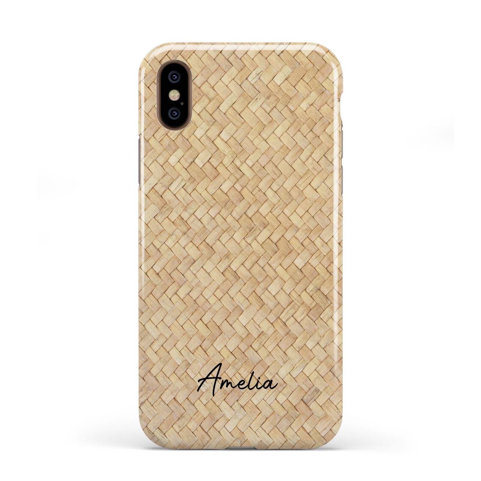 Custom Rattan Pattern Apple iPhone XS 3D Tough