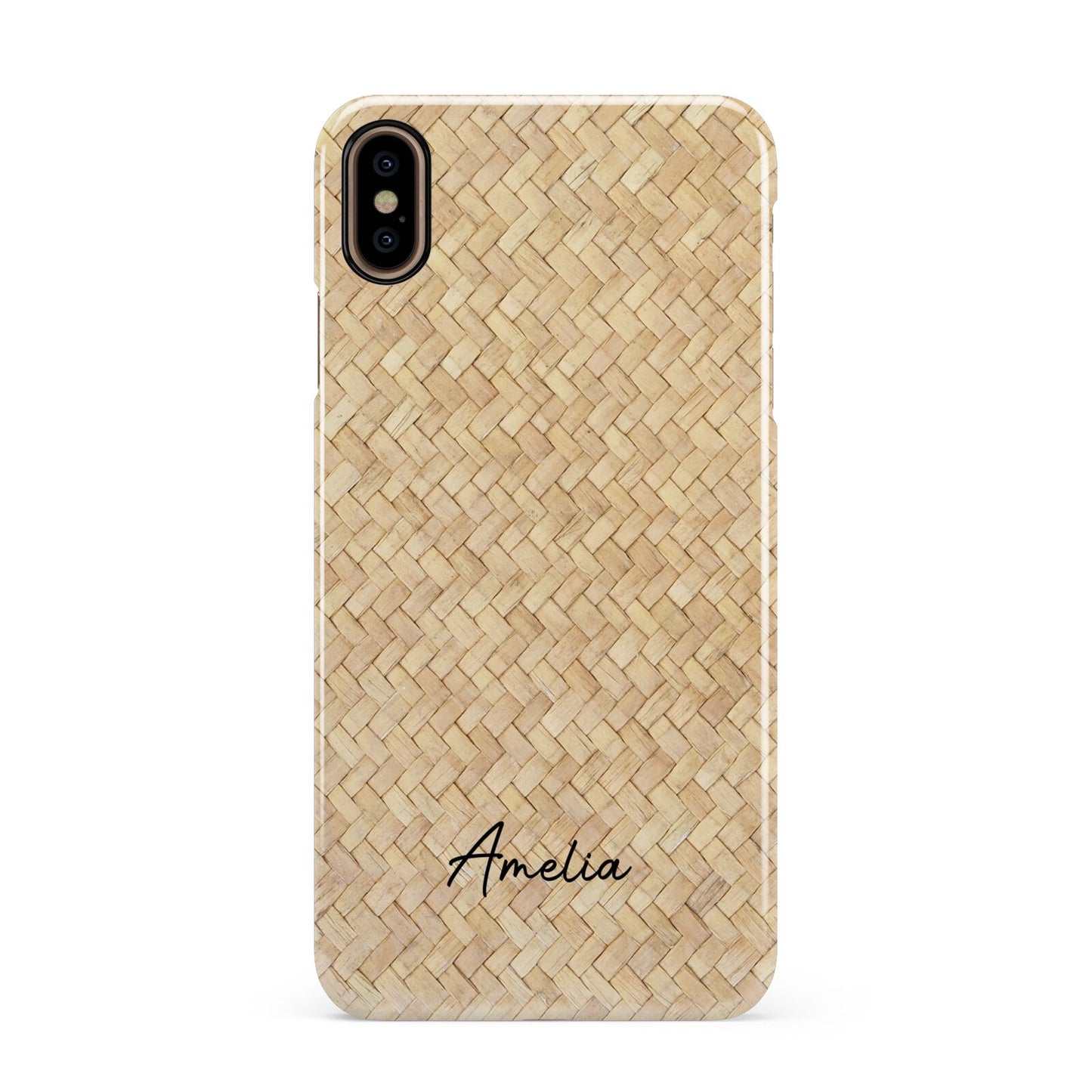 Custom Rattan Pattern Apple iPhone Xs Max 3D Snap Case