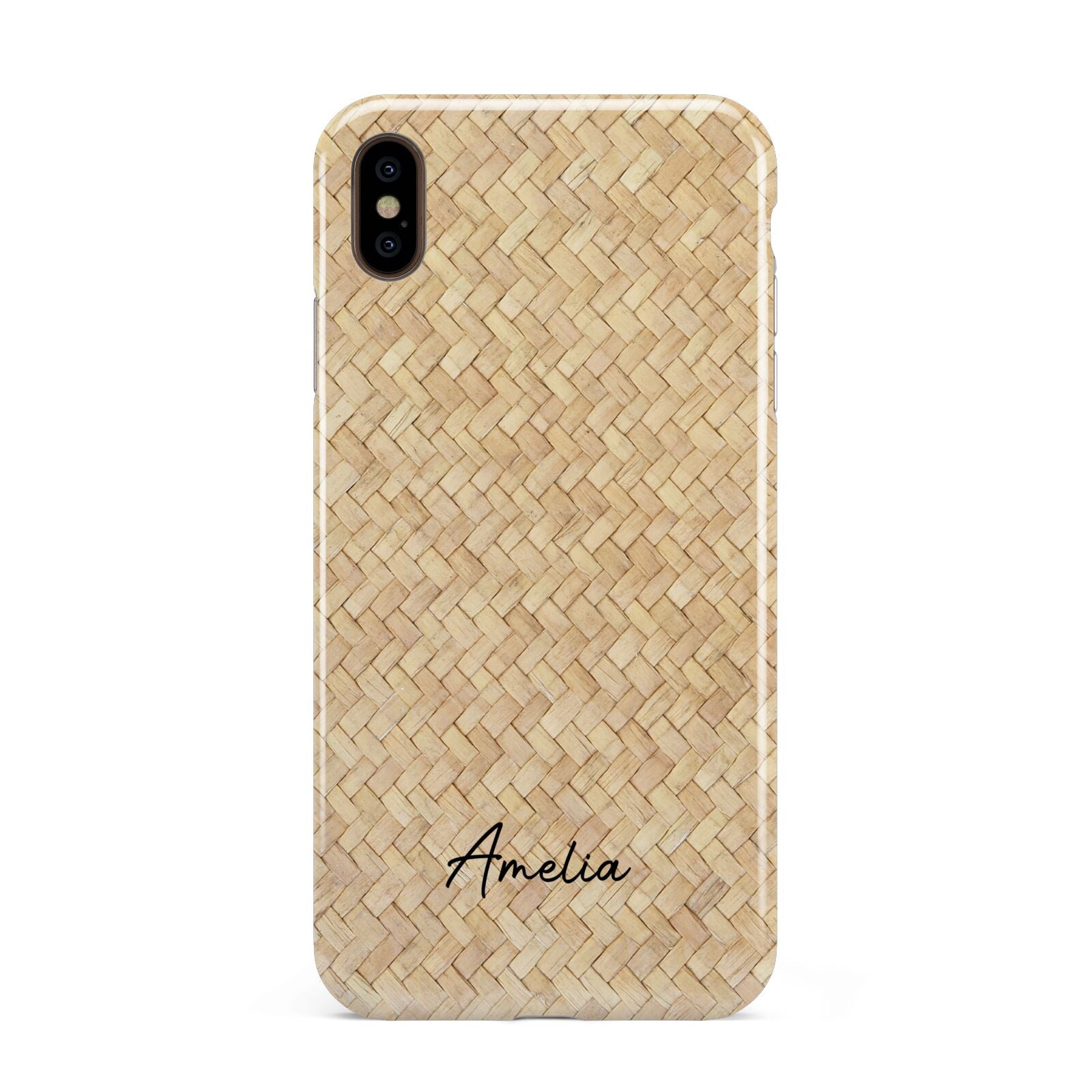 Custom Rattan Pattern Apple iPhone Xs Max 3D Tough Case